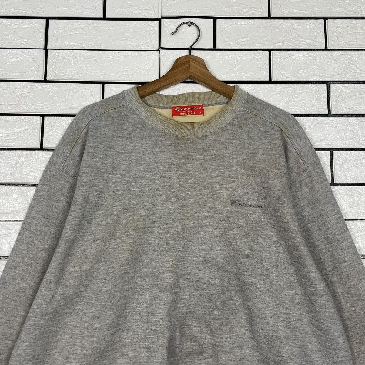 Budweiser Budweiser Plain Gray Sweatshirt Size US L / EU 52-54 / 3 - 2 Thumbnail