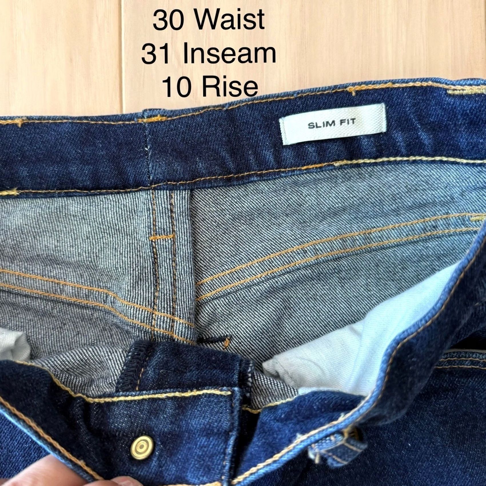 Flint And Tinder Flint and Tinder Jeans 30 Blue Dark Wash Denim Slim Fit Casual Men Jeans Denim 30 Inseam 31 Size US 30 / EU 46 - 4 Thumbnail