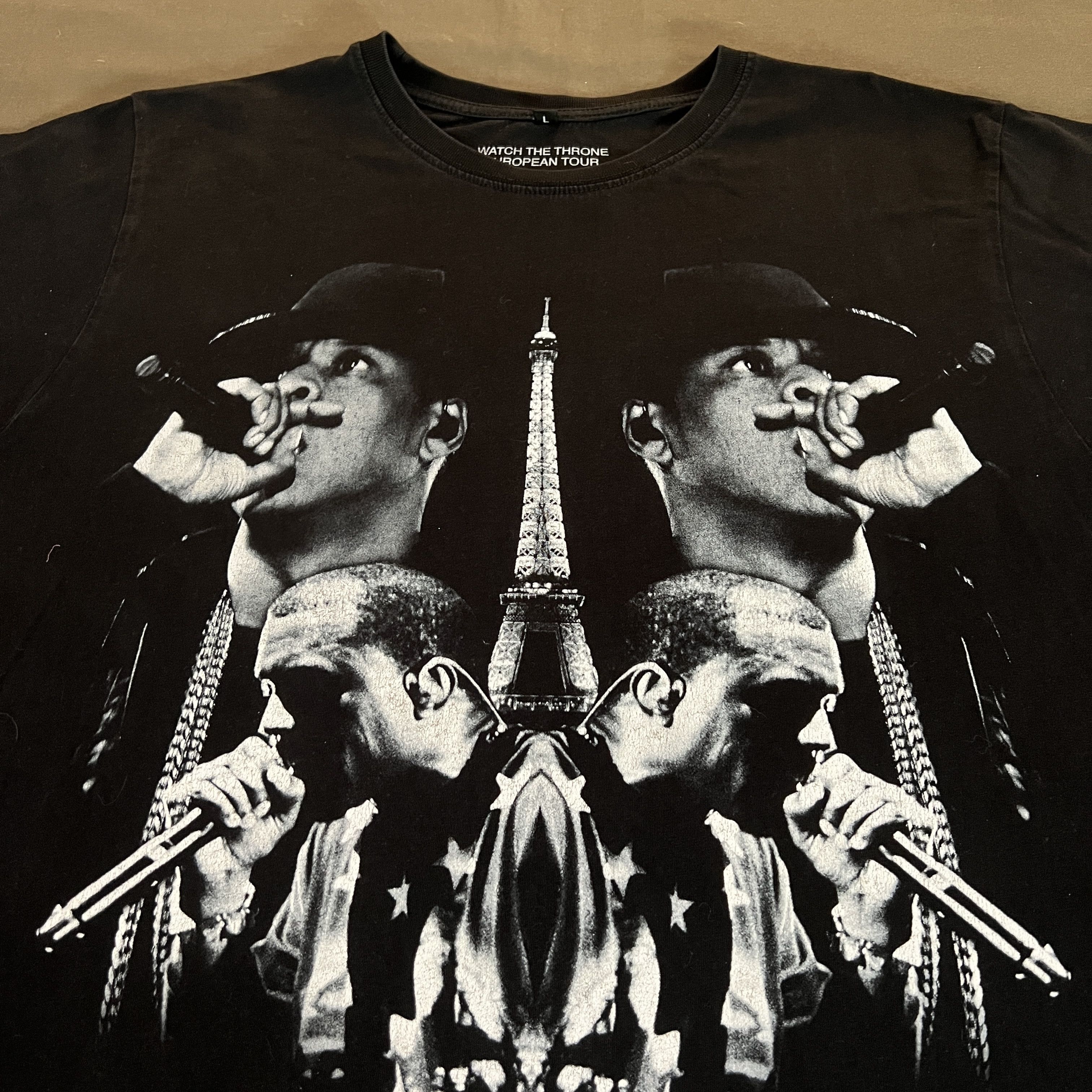 Jay-Z Jay Z Kanye West Watch The Throne European Tour Tee Size US L / EU 52-54 / 3 - 5 Thumbnail