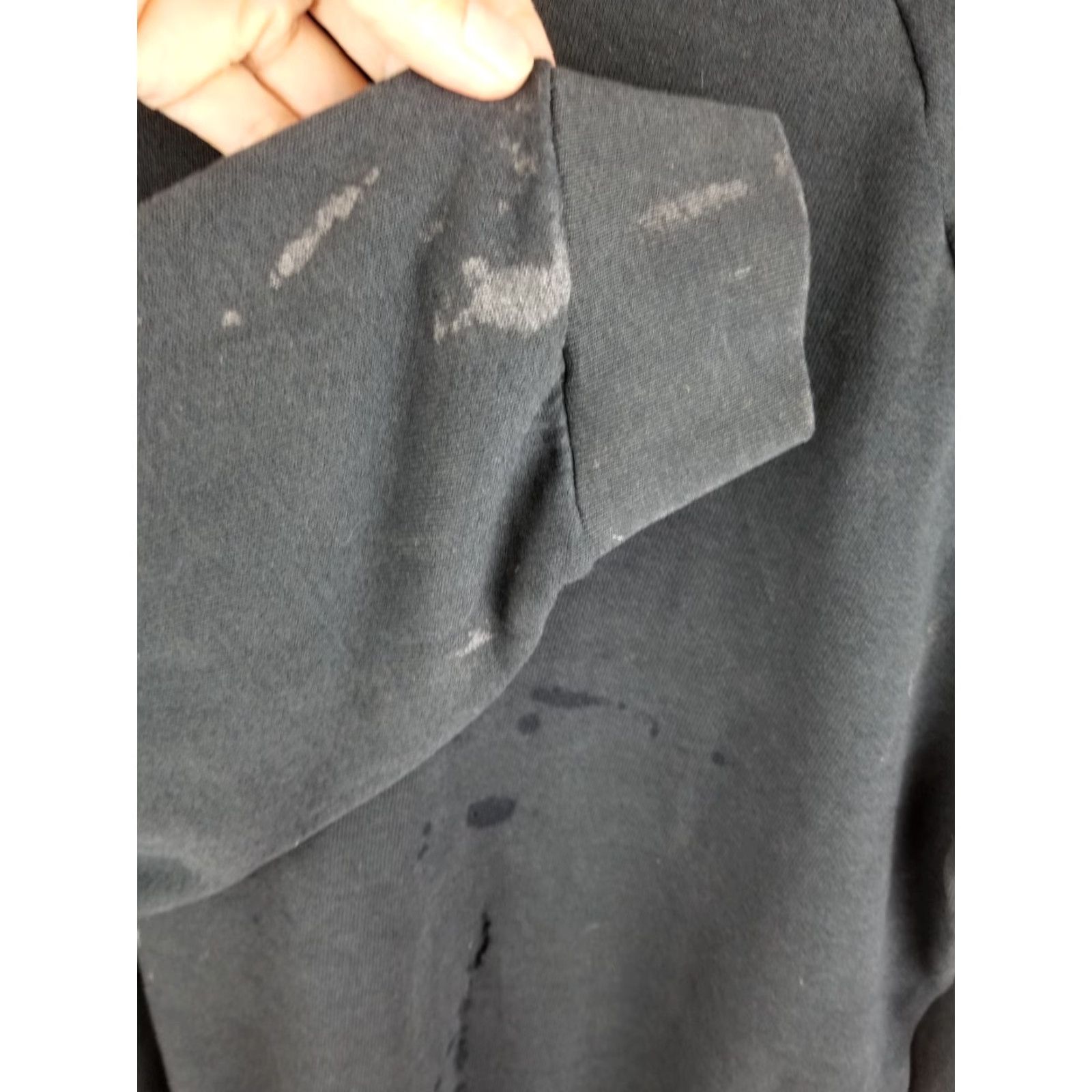 Vintage VINTAGE Black Sweatshirt XL Burnout Distressed Trash/Camouflage Pattern Pullover Men XS? XL Size US XL / EU 56 / 4 - 5 Thumbnail