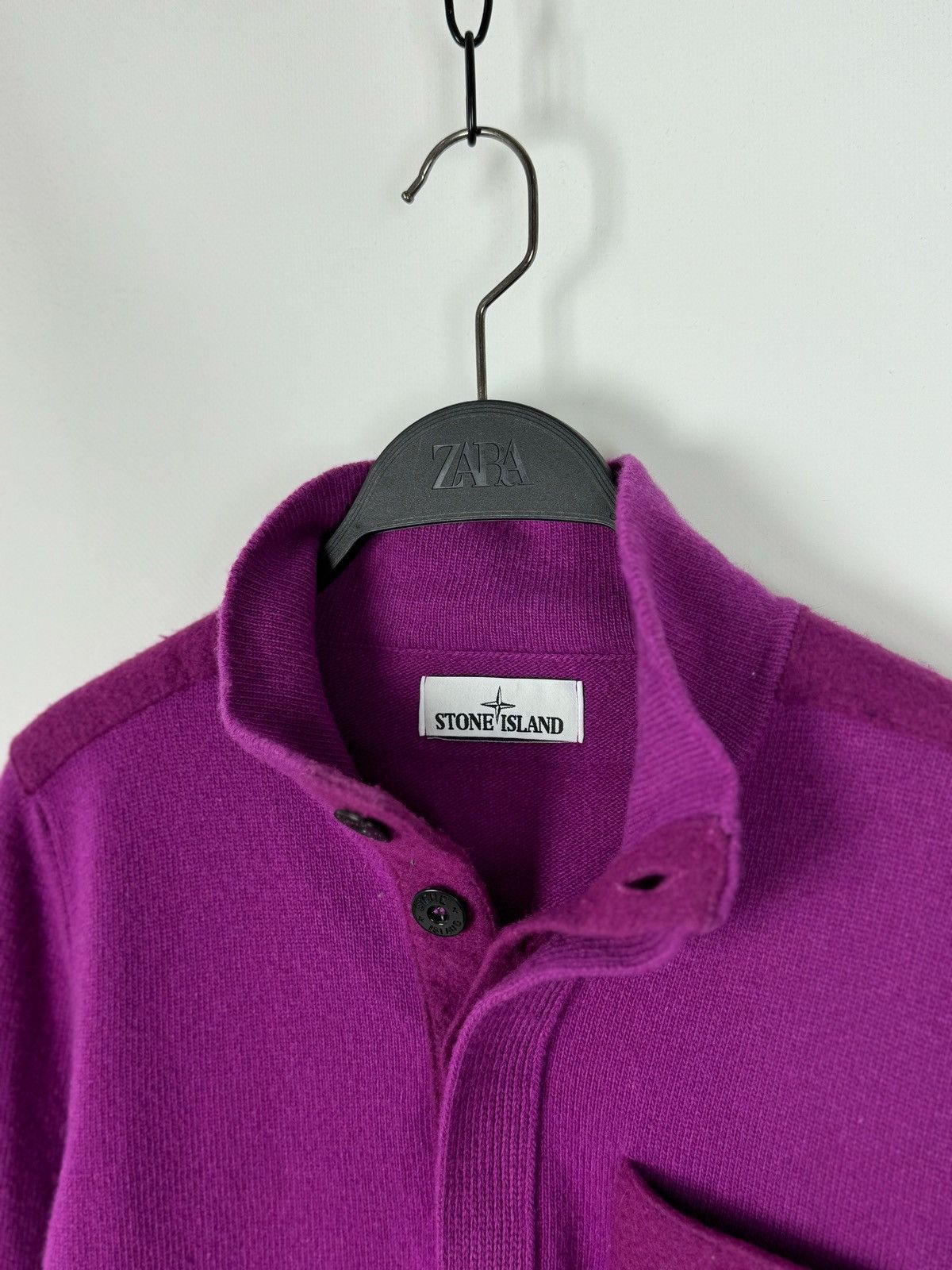 Stone Island Stone Island Purple Wool High Neck Jumper Size US M / EU 48-50 / 2 - 9 Thumbnail