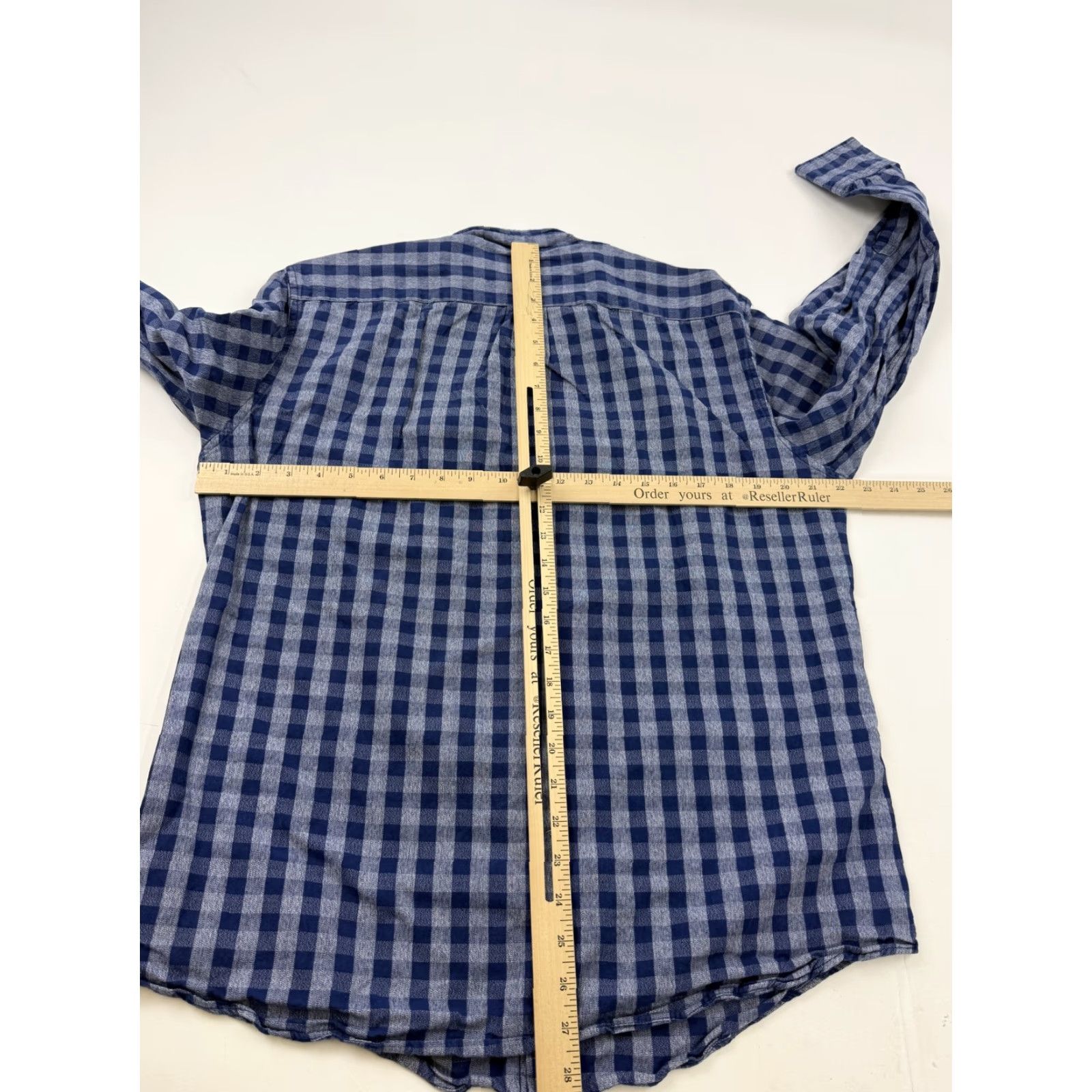 J.Crew J.Crew Shirt Mens Large Blue Check Jaspe Slim Fit Long Sleeve Button Down Casual Size US L / EU 52-54 / 3 - 6 Thumbnail