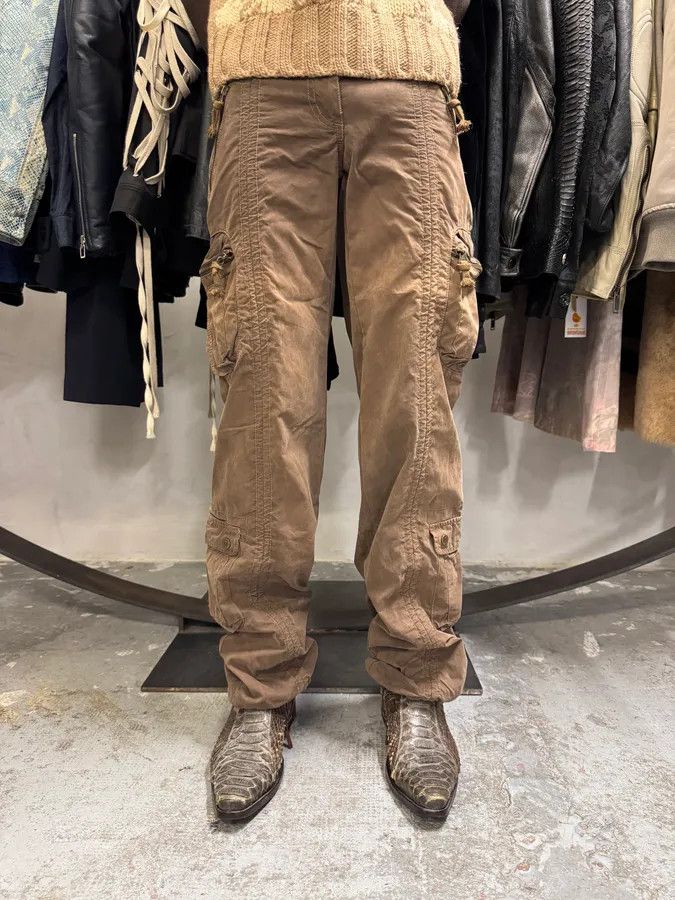 Vintage 2000s Vintage Tactical Brown Cargo Pants Size US 30 / EU 46 - 1 Thumbnail