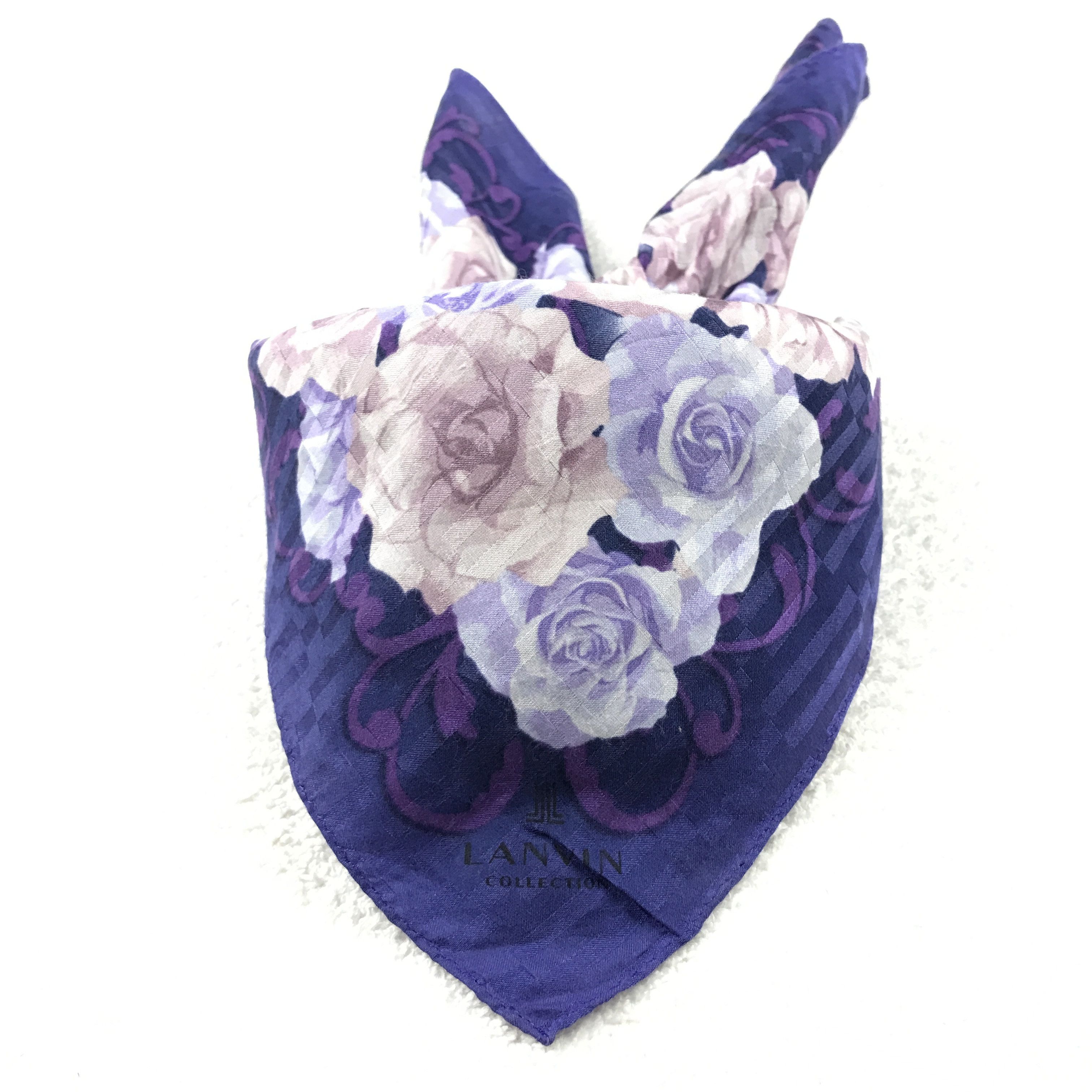 Designer × Lanvin × Vintage Vintage Lanvin Bandana Neckerchief Handkerchief Size ONE SIZE - 4 Thumbnail