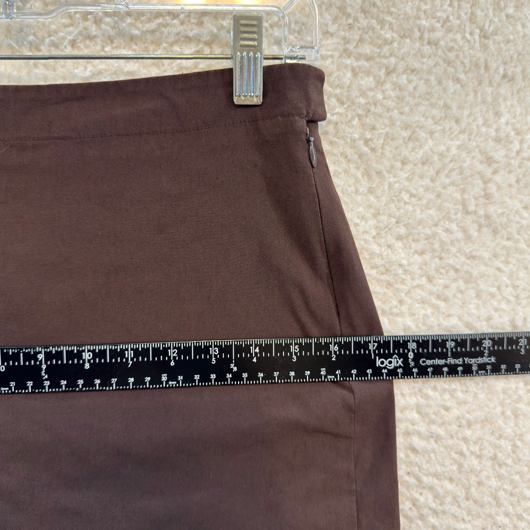 Vintage VINTAGE 90s Y2K Skirt 2 Brown Knee High Pencil Slit Office Career Corpcore Womens 2 25 Max Studio Size 26" / US 2 / IT 38 - 6 Thumbnail