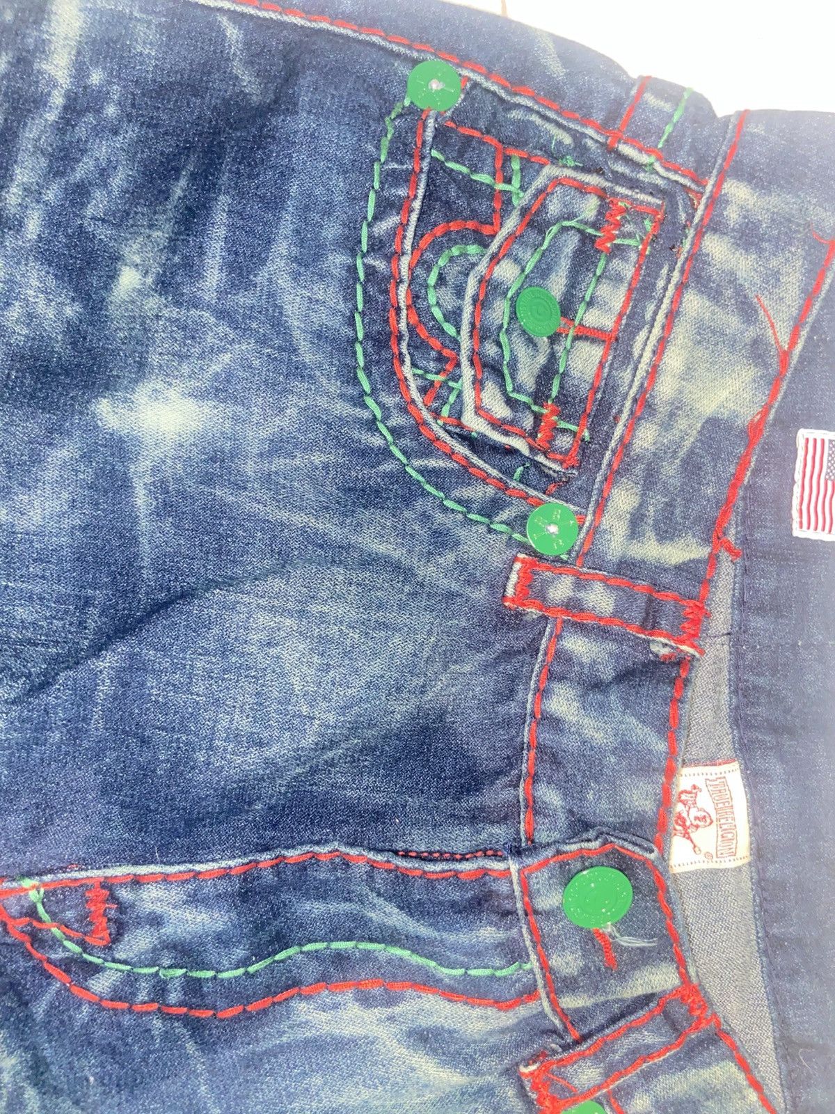 True Religion True Religion Ricky Super T World Tour Jeans Size US 28 / EU 44 - 3 Thumbnail