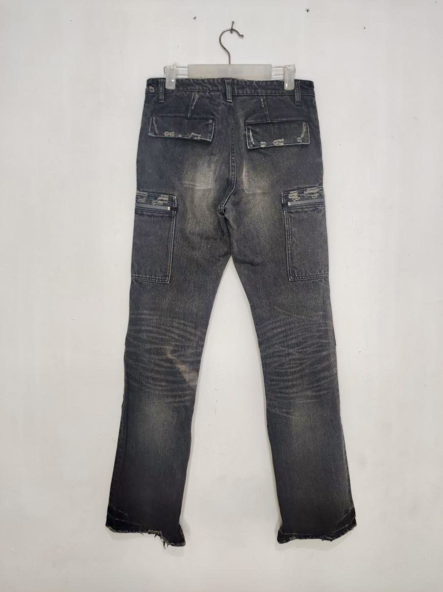Kazuyuki Kumagai Attachment 2000s Kayuzuki Kumagai - Biker Denim Pants Size US 30 / EU 46 - 2 Thumbnail