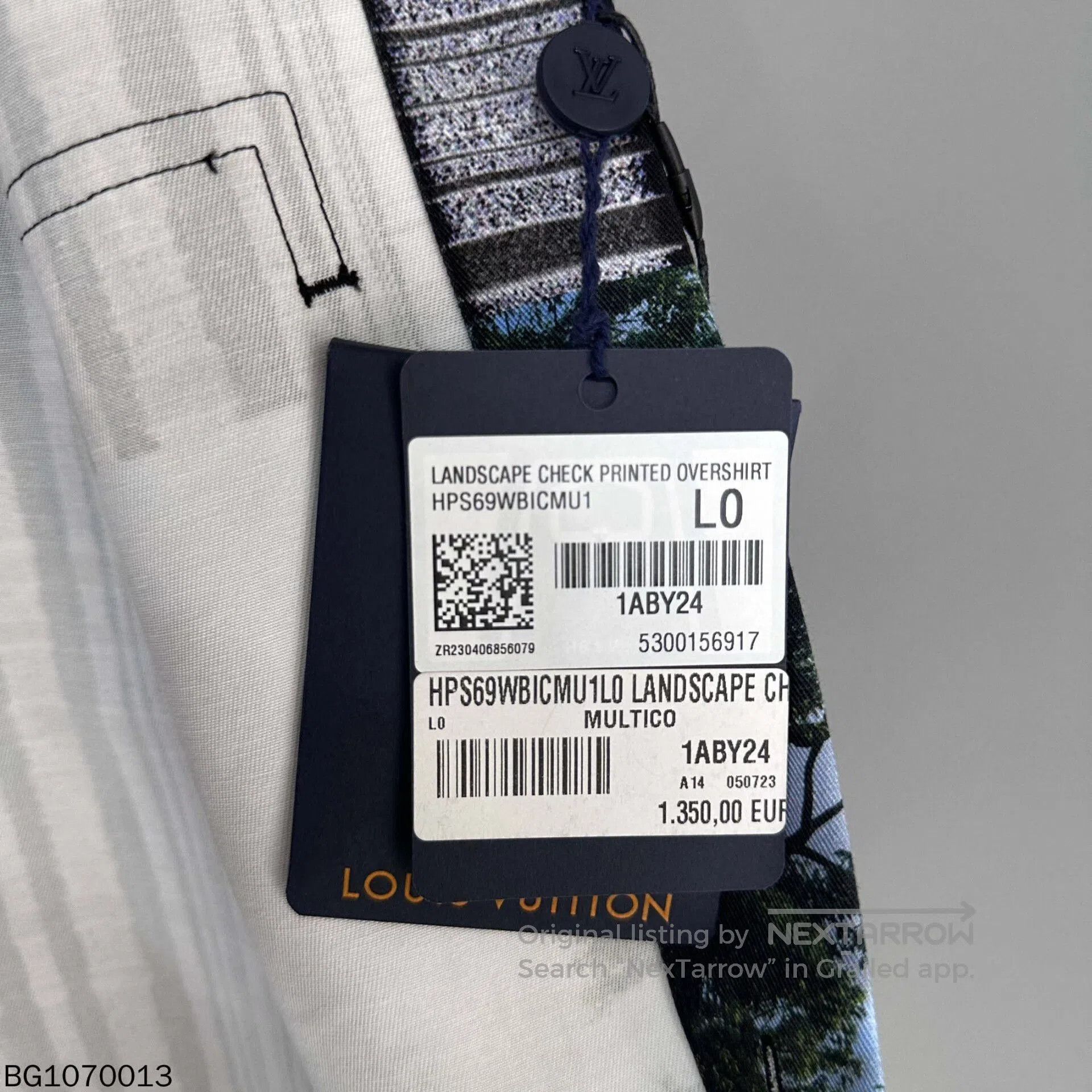 Louis Vuitton checkered landscape print long sleeve shirt. Size US L / EU 52-54 / 3 - 6 Thumbnail