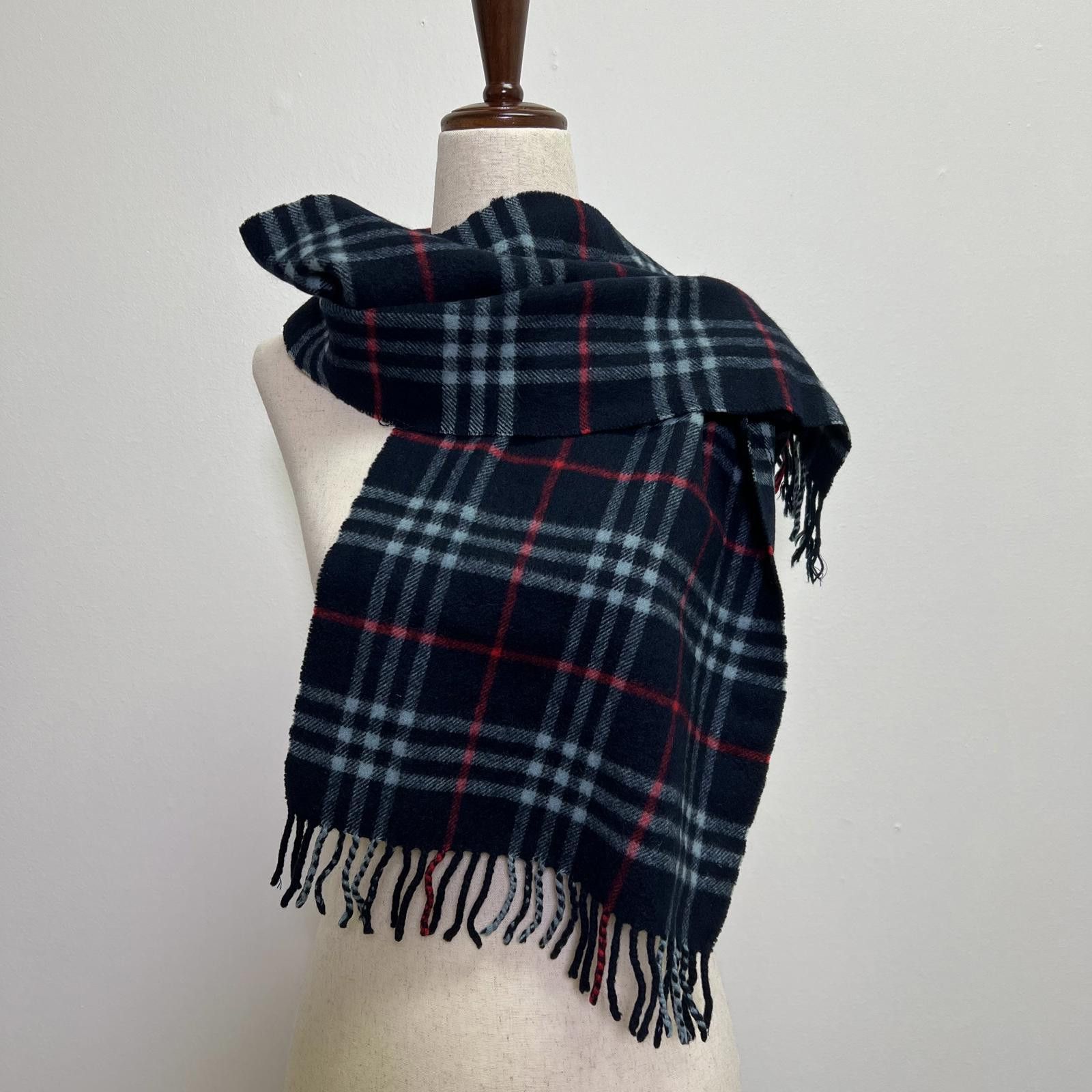 Burberry Vintage Burberrys 100% Cashmere Scarf Size ONE SIZE - 1 Thumbnail