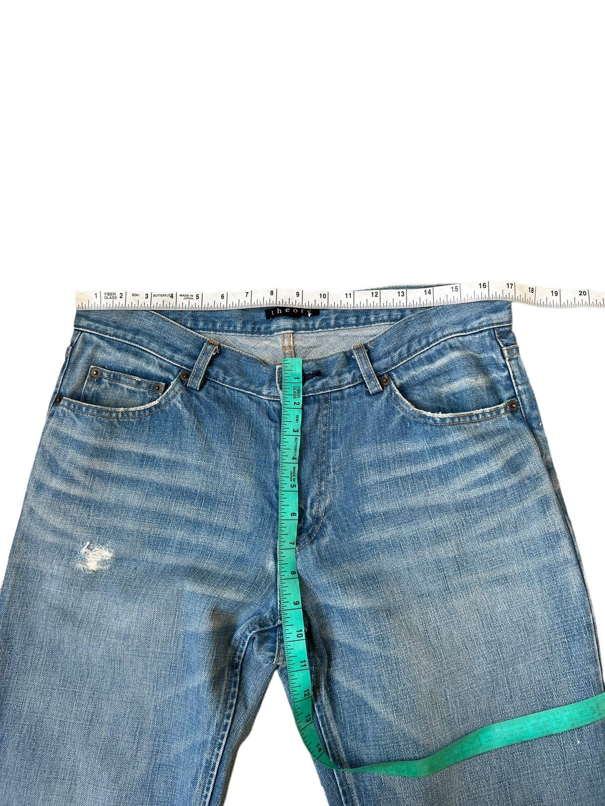 Theory Vintage Theory Distress Denim Boot Cut Jeans Size US 32 / EU 48 - 3 Thumbnail
