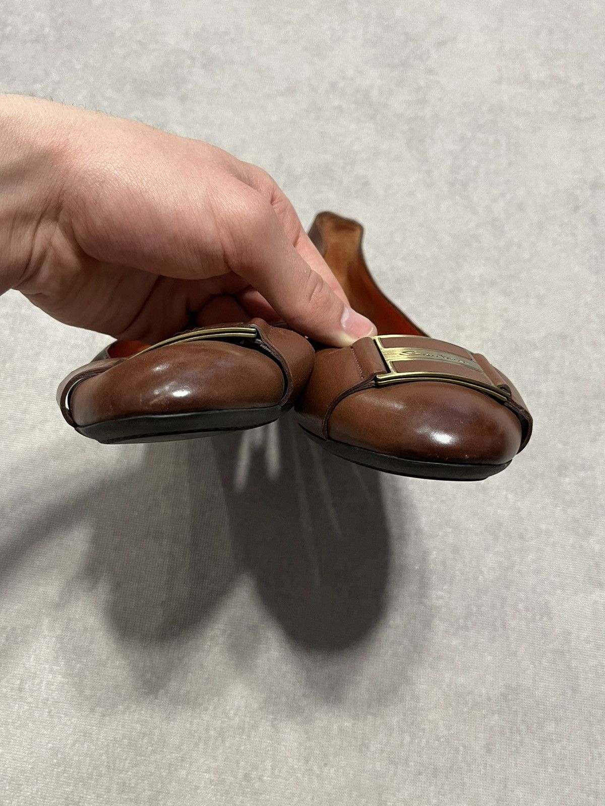 Missoni Santoni Womens Leather ballet flats Shoes Vintage Sz 41 27cm Size US 11 / IT 41 - 9 Thumbnail