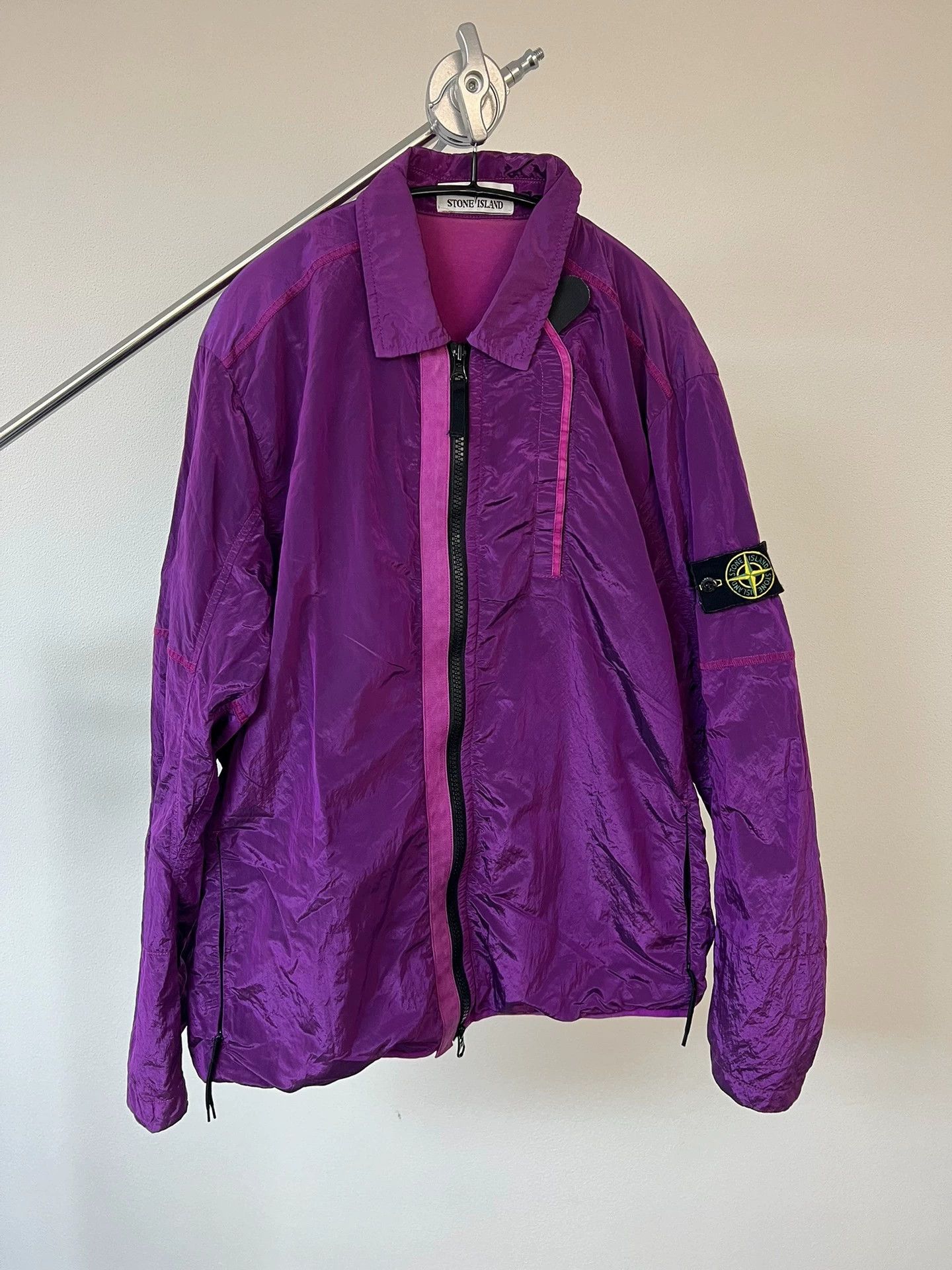Stone Island Stone Island 18FW Metallic Nylon Grape Purple Size US L / EU 52-54 / 3 - 1 Thumbnail
