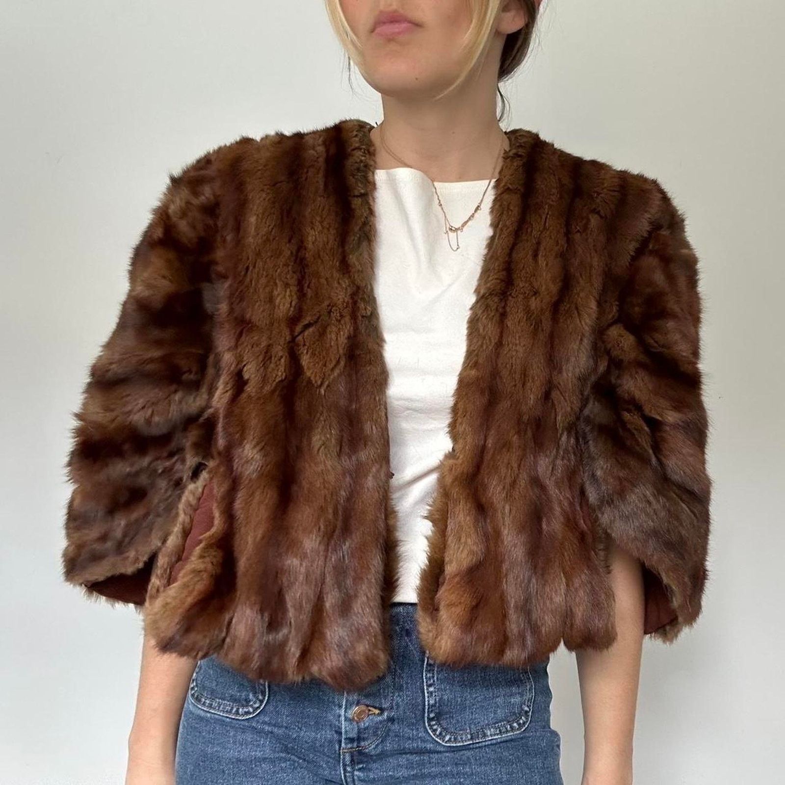 Other Vintage Mink Fur Cape / Capelet (One Size) Size ONE SIZE - 1 Thumbnail
