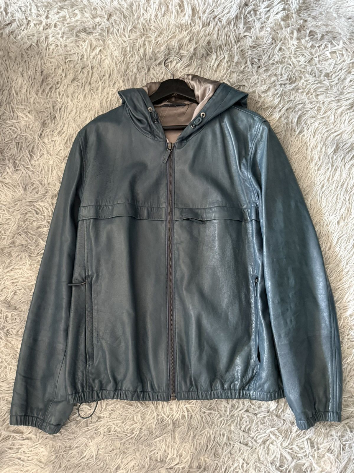 Berluti Akkerman era hooded leather jacket Size US L / EU 52-54 / 3 - 1 Thumbnail