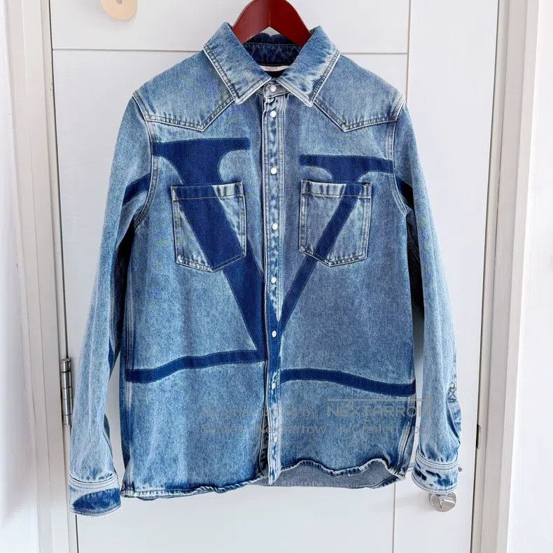 Valentino Valentino Denim shirt coat Size US M / EU 48-50 / 2 - 1 Thumbnail
