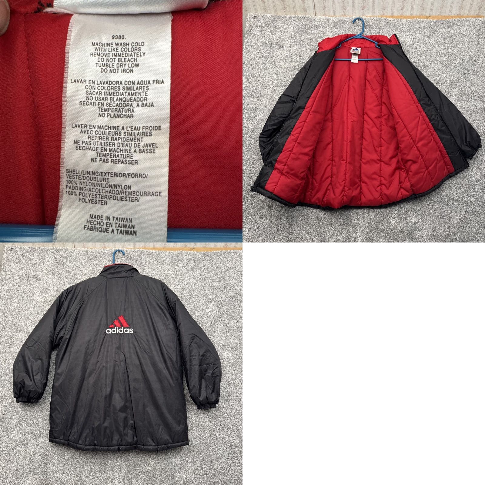 Adidas VINTAGE Adidas Y2K Puffer Jacket Mens XL Red 90s Retro Sportswear Streetwear Athleisure Coat Puffer Mens Size US XL / EU 56 / 4 - 8 Thumbnail