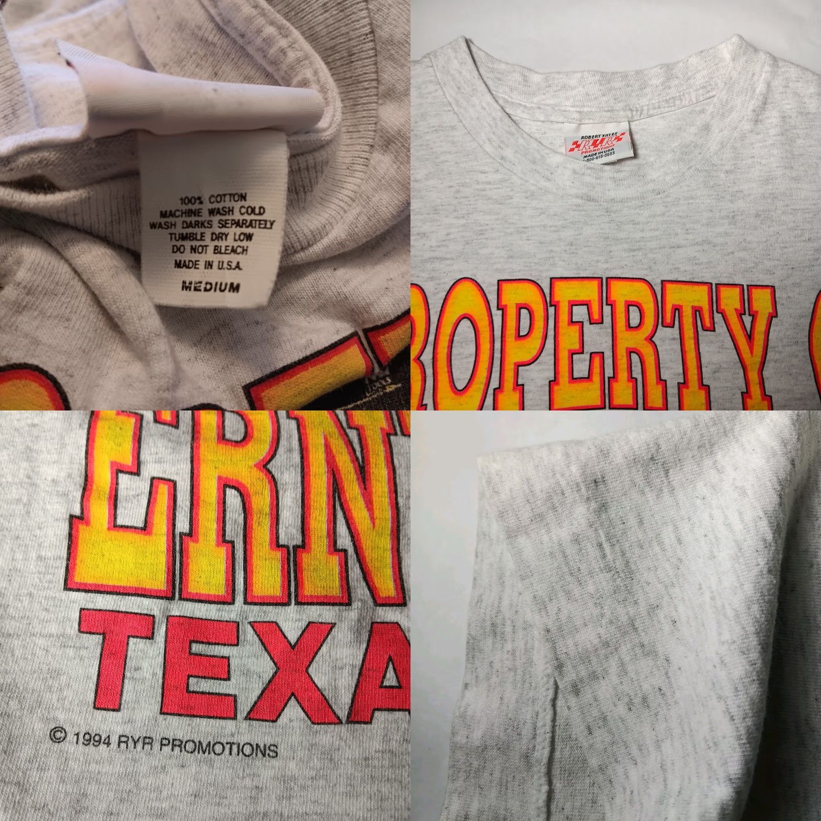 NASCAR VINTAGE NASCAR Ernie Irvan Shirt M Robert Yates Gray Race T Size US M / EU 48-50 / 2 - 8 Thumbnail