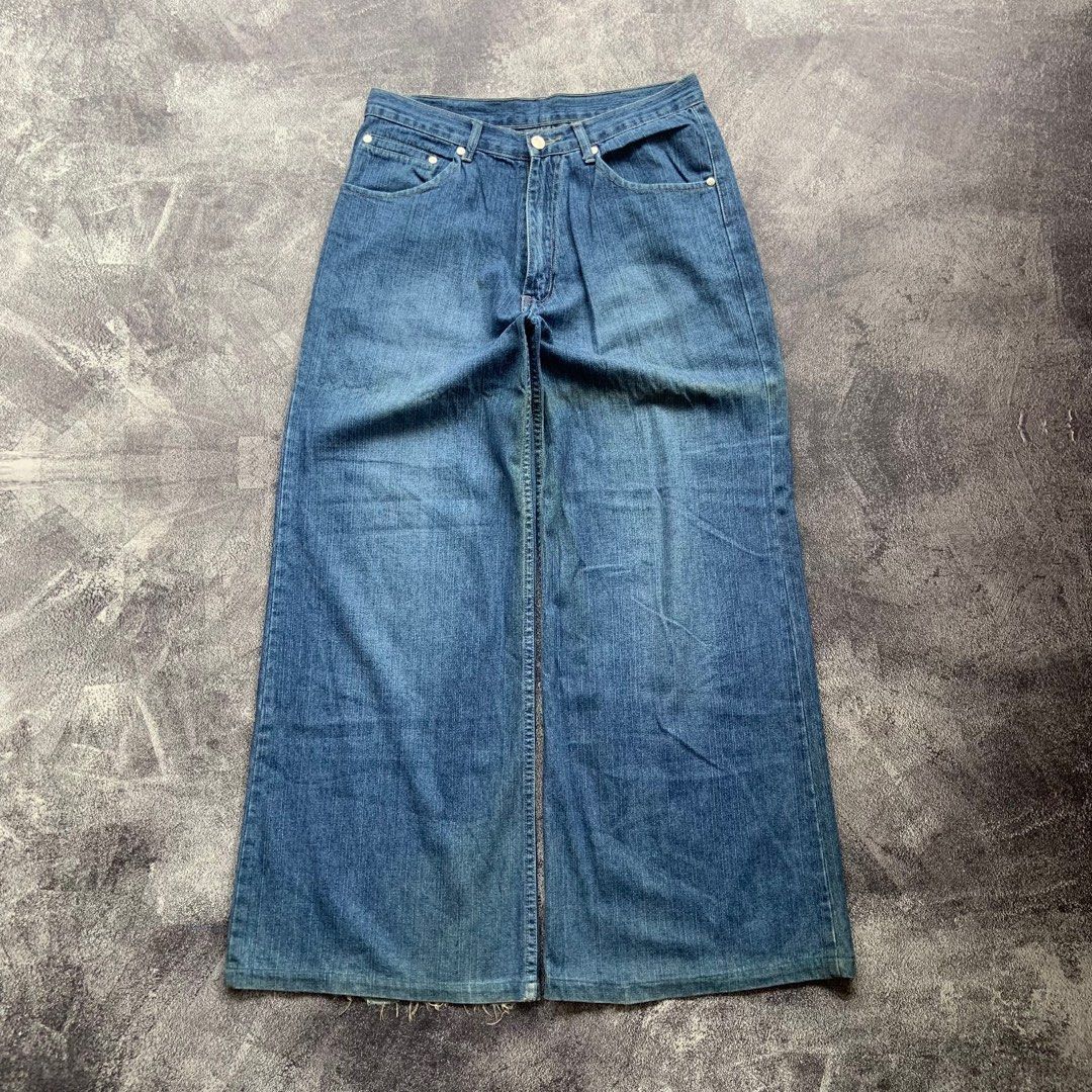 image of Think Skateboards Baggy Jeans in Blue, Men's (Size 32)