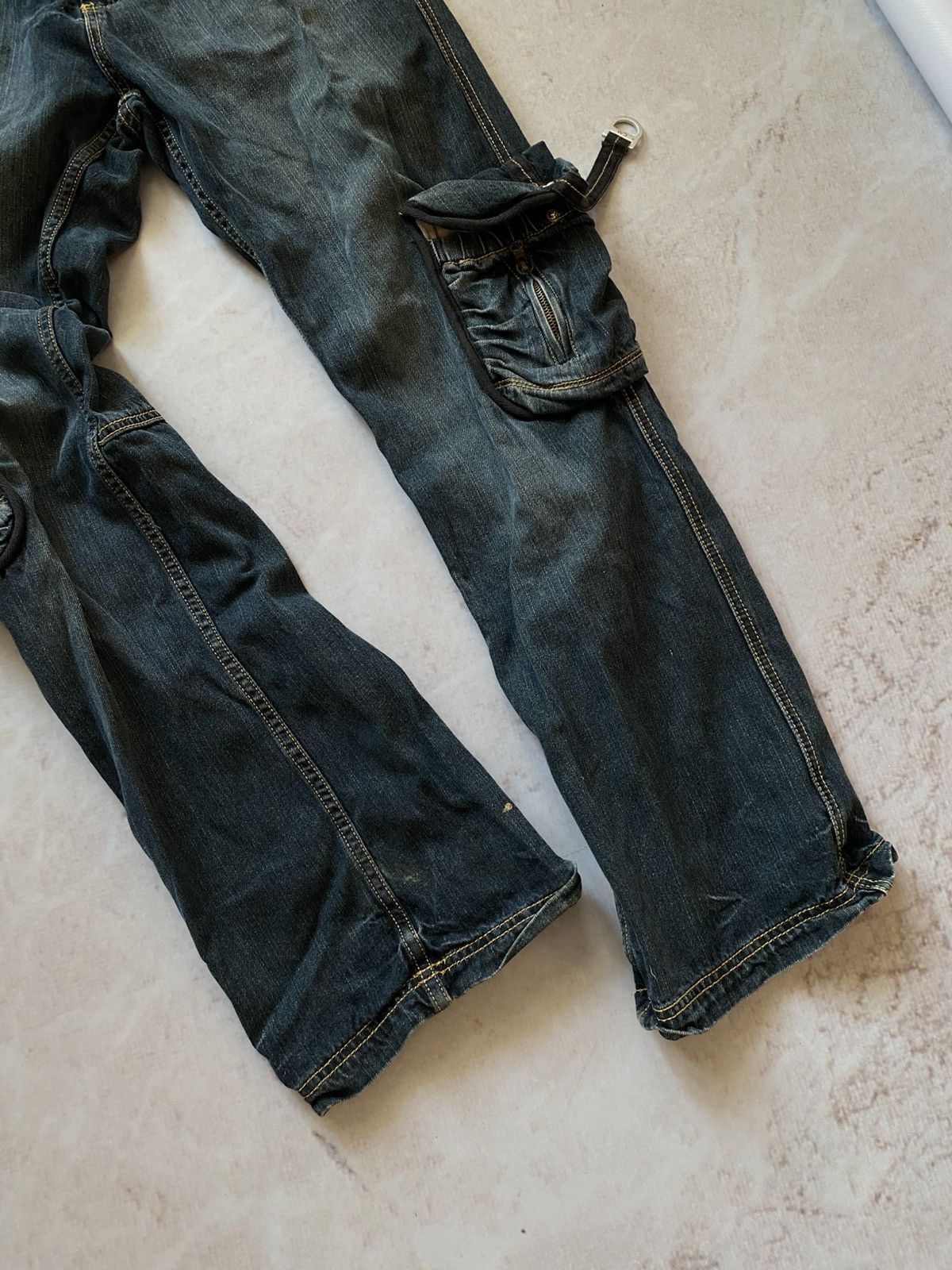 Faded Glory × Japanese Brand Vintage Cargo Denim Bandage pants Japanese style Size US 32 / EU 48 - 3 Thumbnail