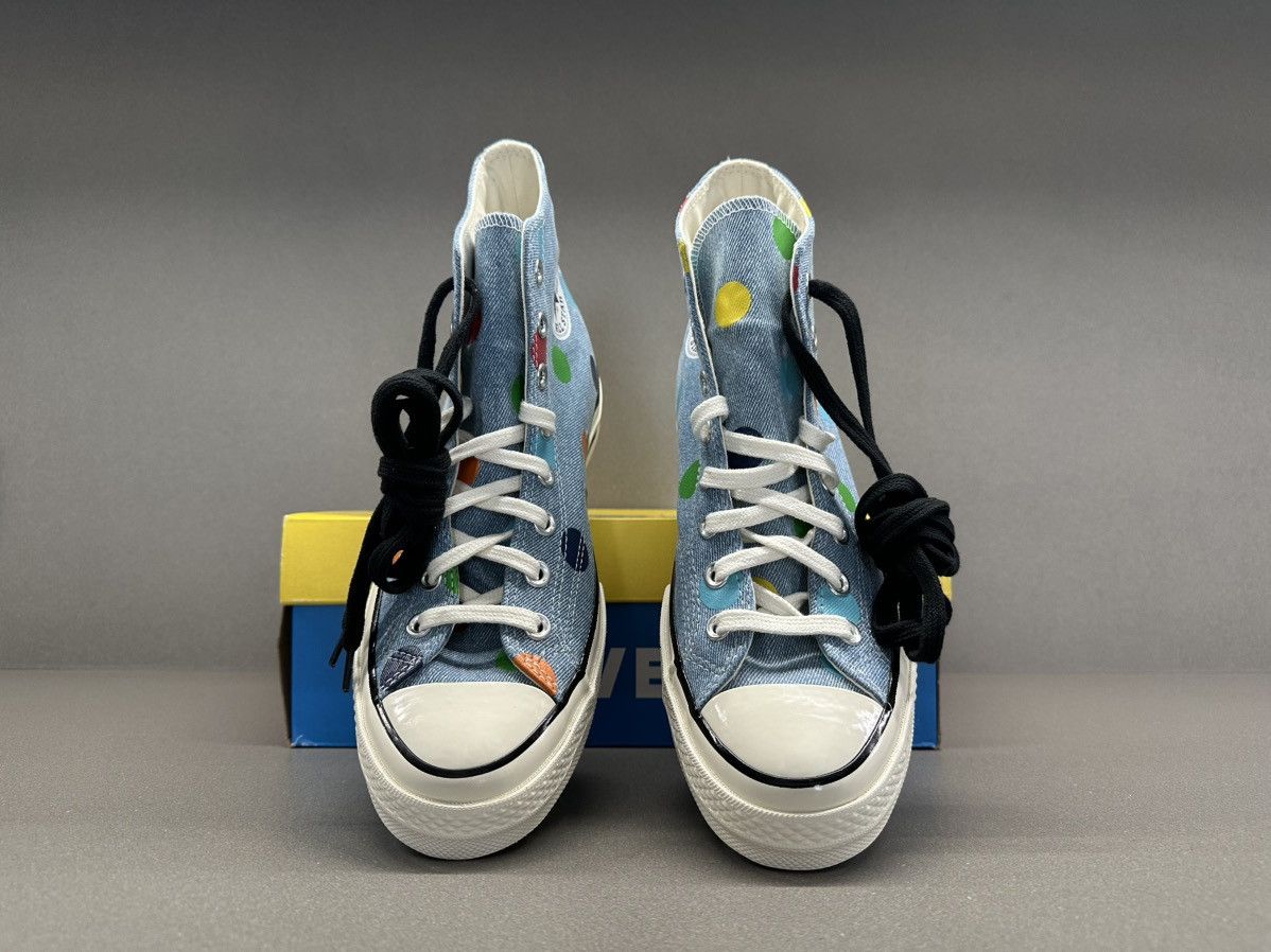 Converse × Golf Wang Converse Chuck Taylor All-Star 70 Hi Golf Wang Denim Polka Size US 9.5 / EU 42-43 - 6 Thumbnail