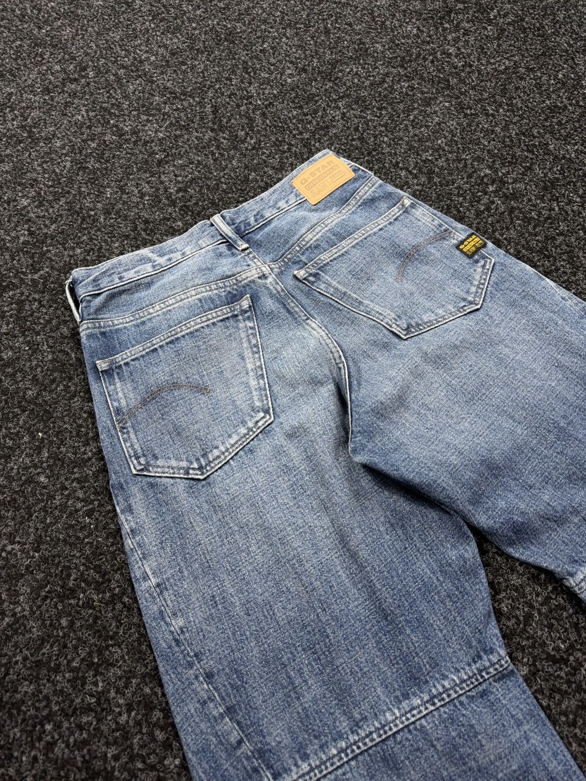 G-Star Vntg 00s G-Star RAW Contor 3D Wide Tapered Washed JeansY2K Size 25" / US 0 / IT 36 - 15 Thumbnail