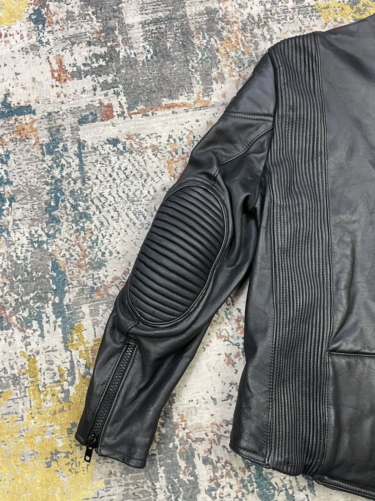 Harley Davidson Vtg Genuine Leather Padded Panel Motorcycle Jacket Size US M / EU 48-50 / 2 - 10 Thumbnail