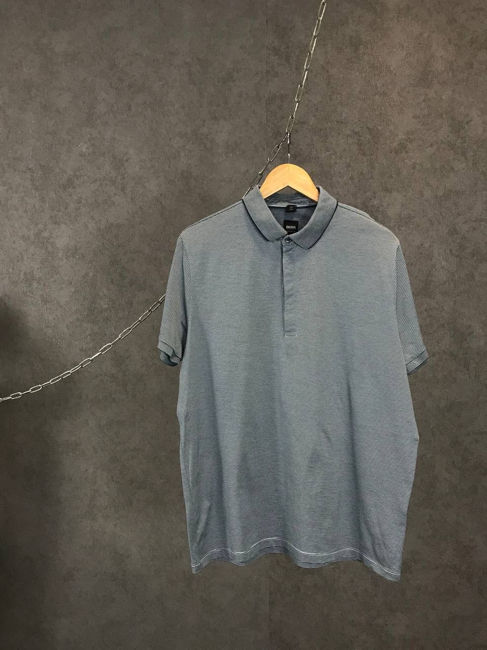 Designer × Hugo Boss Hugo Boss designer striped polo tee Size US XL / EU 56 / 4 - 1 Thumbnail
