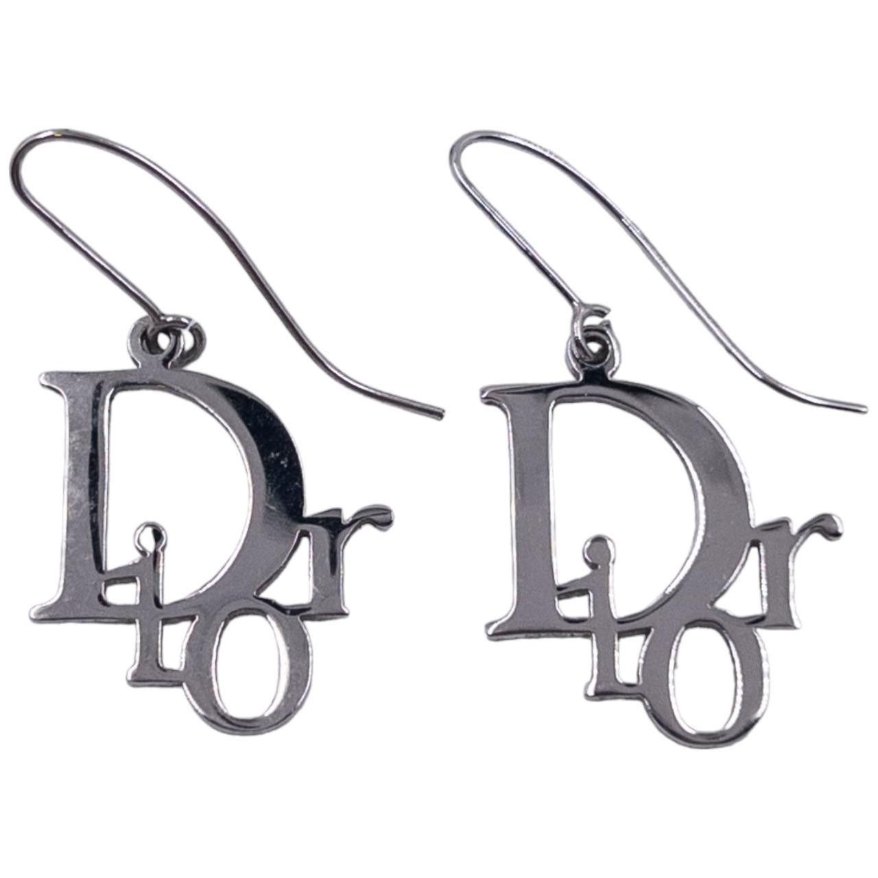 Dior Vintage Dior Logo Earrings Size ONE SIZE - 2 Thumbnail