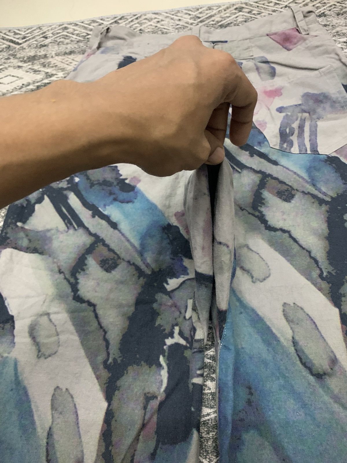 Japanese Brand 🐐90s YOHJI YAMAMOTO WATER COLOUR PANT Size US 31 - 13 Thumbnail