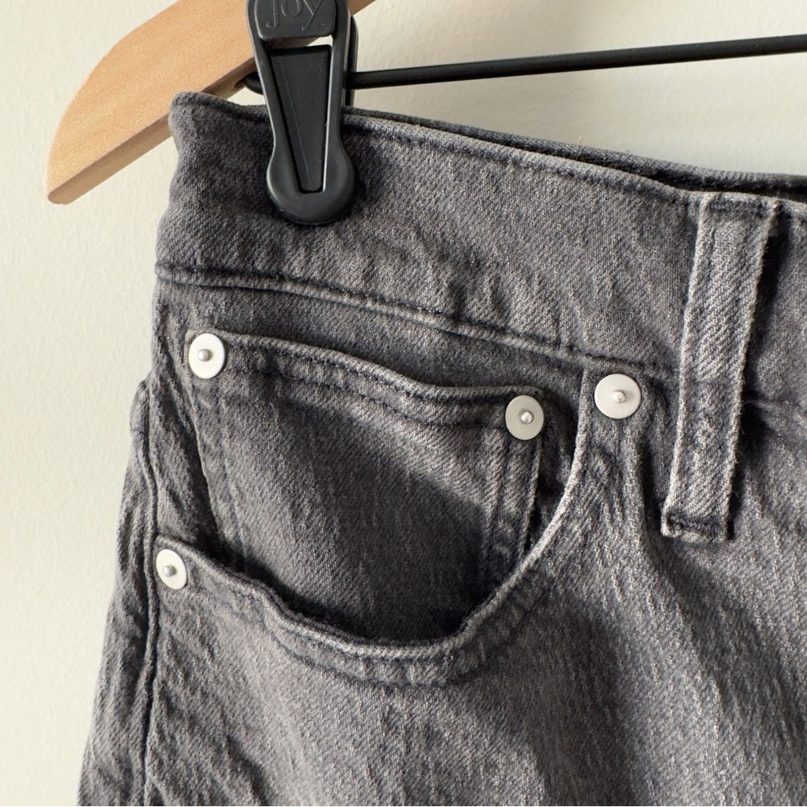 Madewell Madewell The Perfect Vintage Jean Gray Denim Zip Button 28 Size 28" / US 6 / IT 42 - 4 Thumbnail