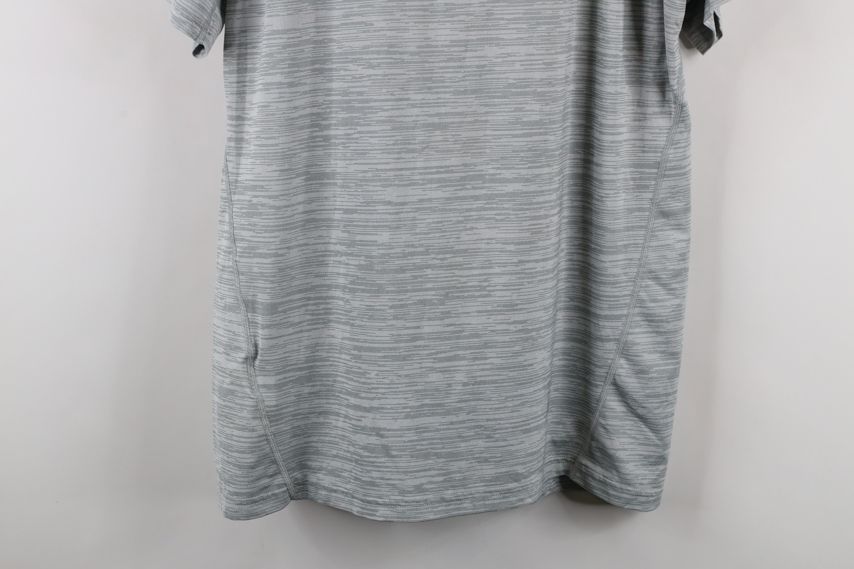 Nike × Vintage Nike Pro Compression Center Swoosh Gym Training T-Shirt Gray Size US L / EU 52-54 / 3 - 14 Thumbnail