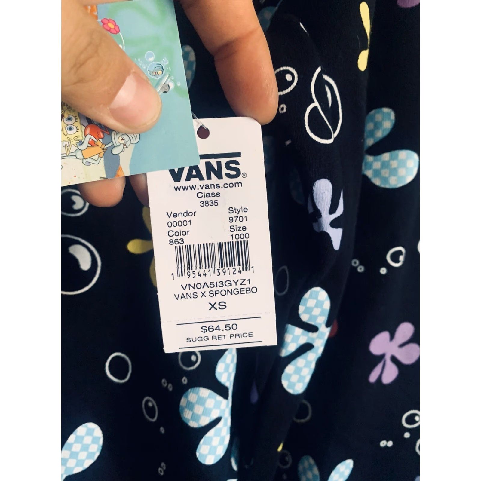 Vans VANS SpongeBob Aloha Crewneck Sweatshirt XS Women Multicolor Long Sleeve Pullover Limited Edition Size XS / US 0-2 / IT 36-38 - 4 Thumbnail