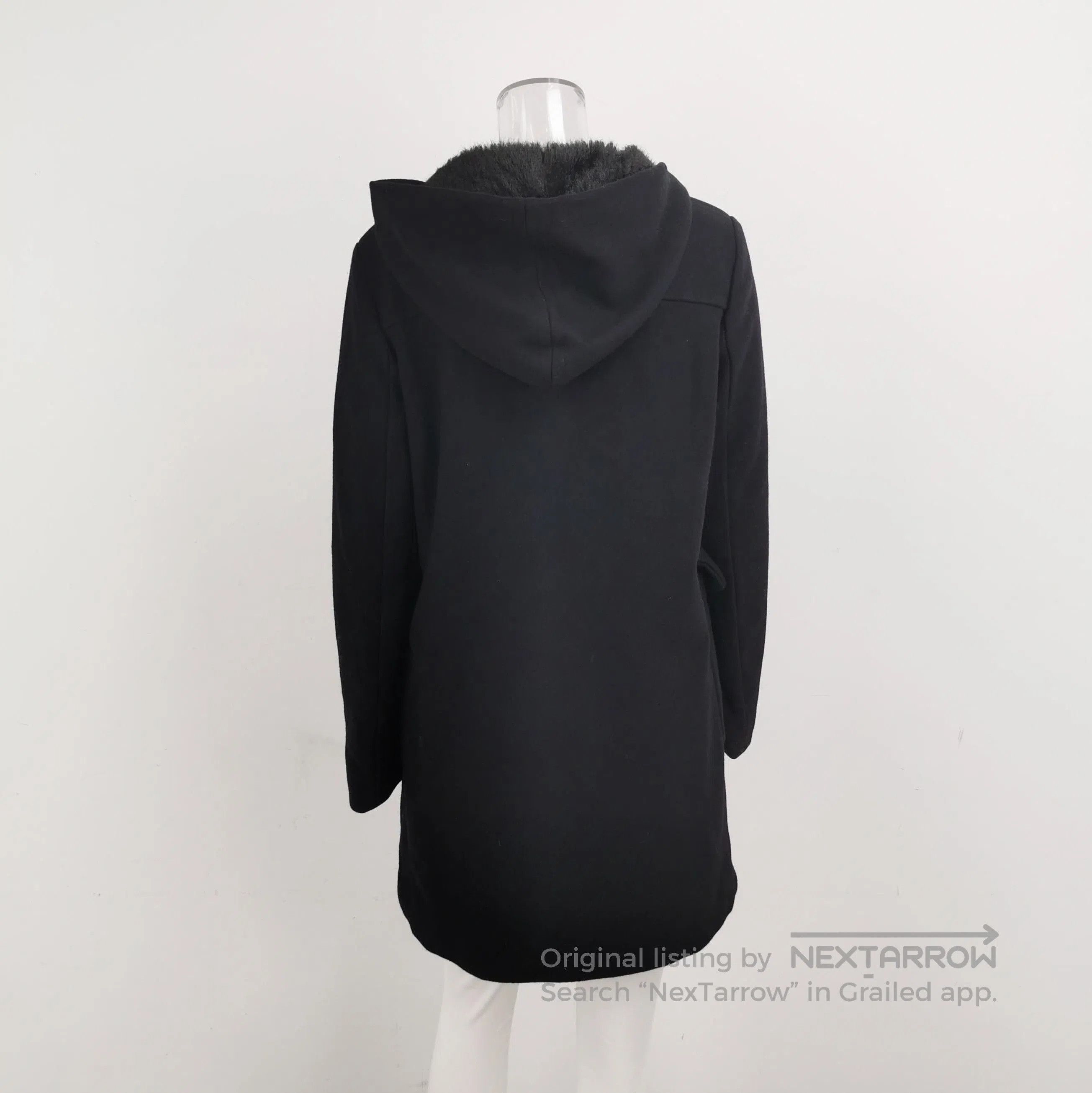Prada Prada Black Wool Hooded Toggle Coat . Size US M / EU 48-50 / 2 - 1 Thumbnail