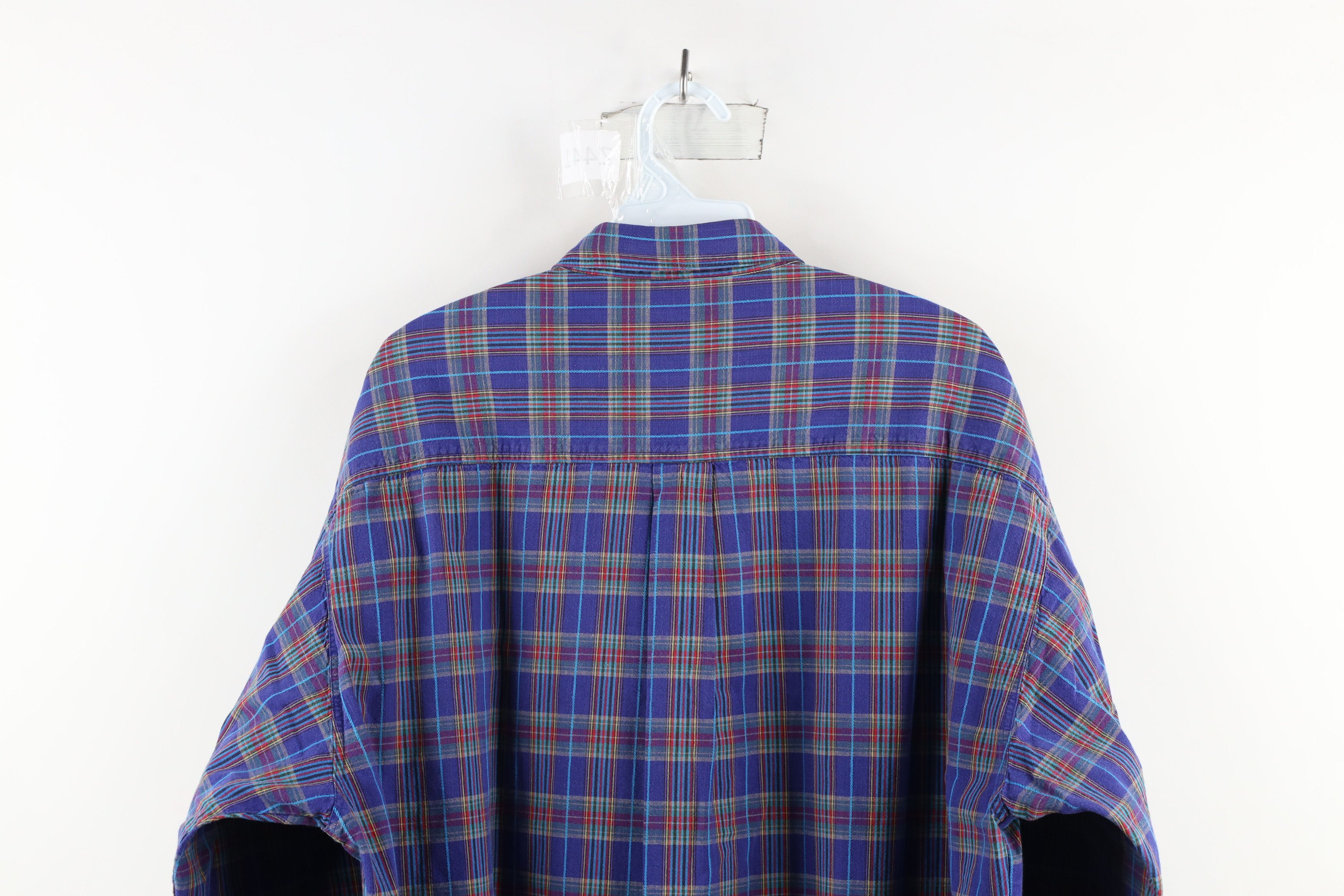Vintage Vintage 90s Streetwear Plaid Collared Button Down Shirt Size US L / EU 52-54 / 3 - 8 Thumbnail
