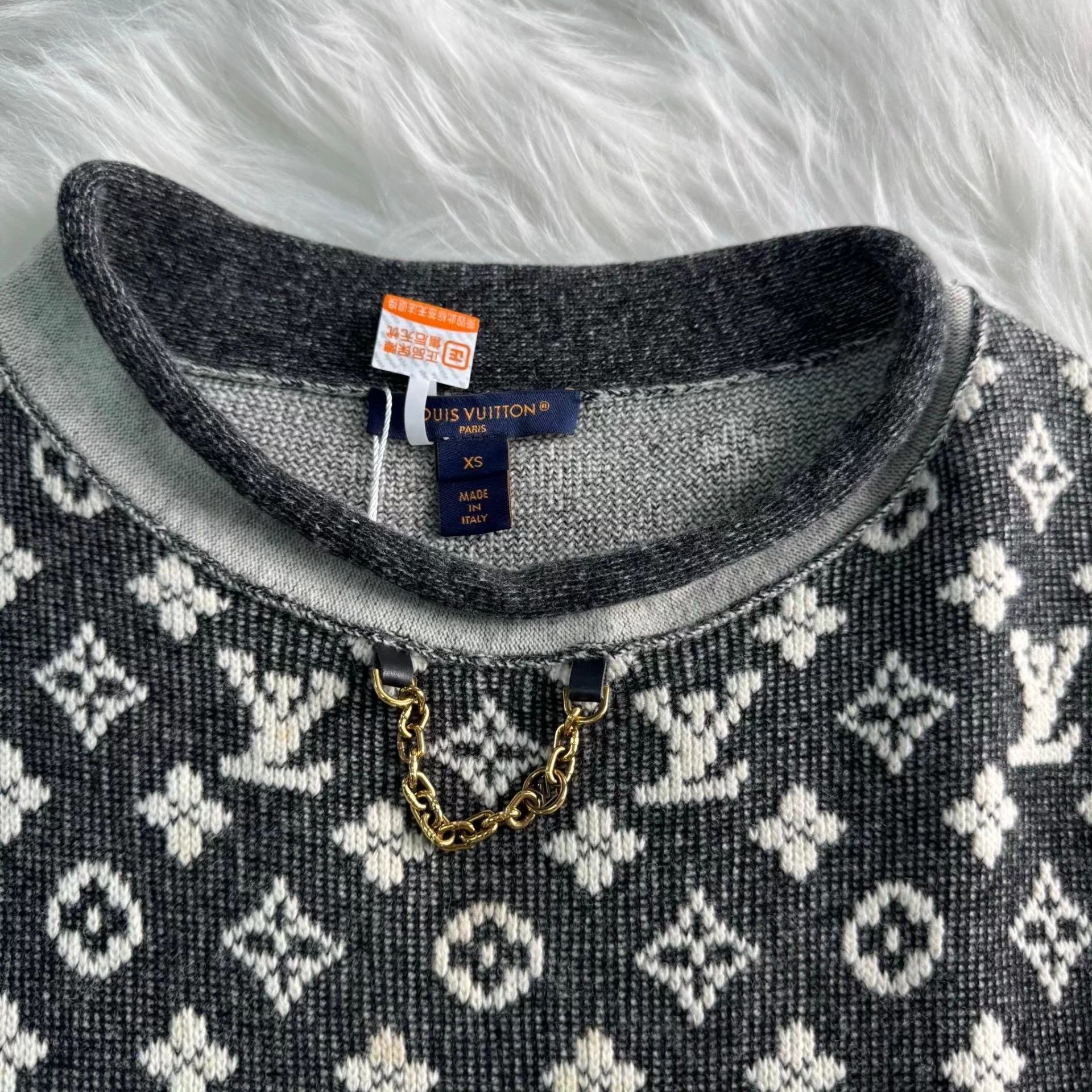 Louis Vuitton LV Monogram knit short-sleeve dress Size XS / US 0-2 / IT 36-38 - 3 Thumbnail