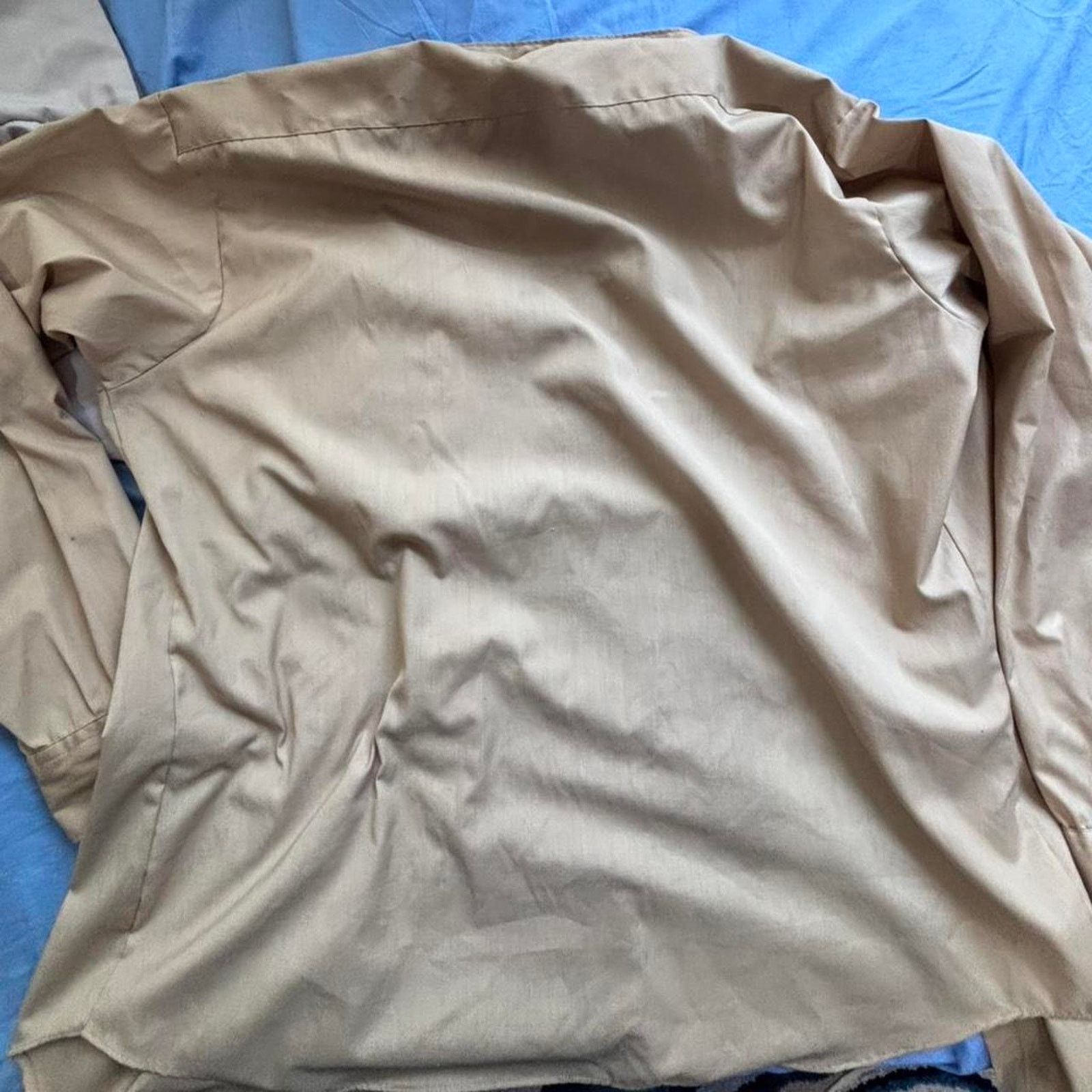 Other Tan and cream button up shirt Size US XL / EU 56 / 4 - 6 Thumbnail