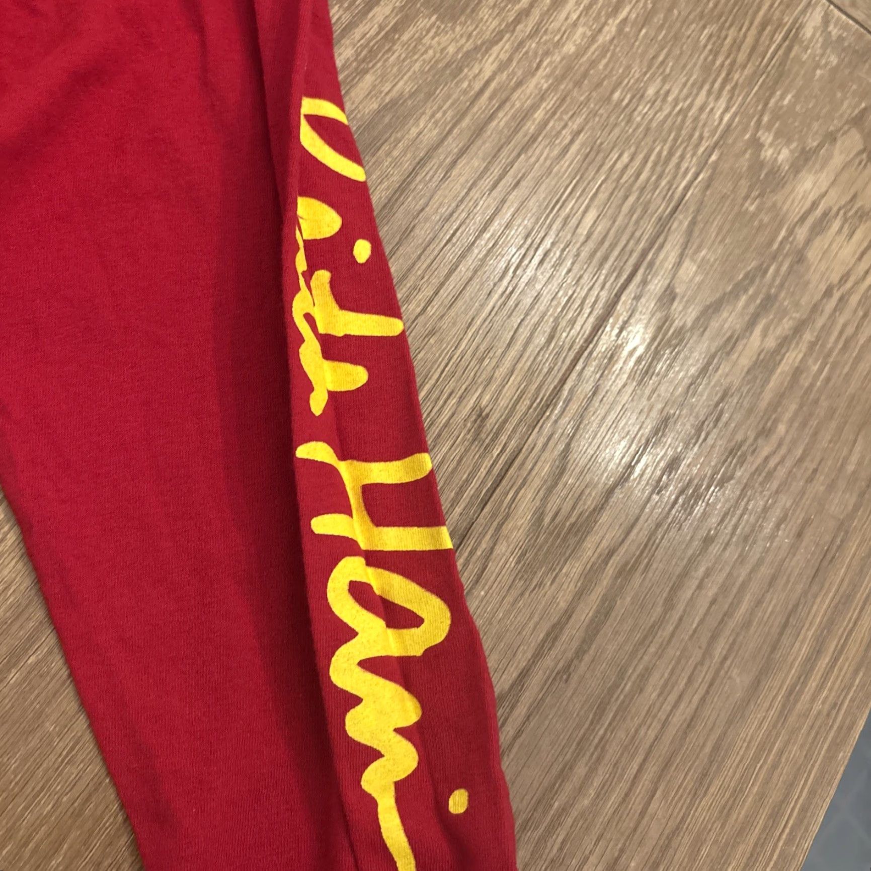Vintage VINTAGE Keith Haring Crew Long Sleeve Shirt Men Small Red Three-Eyed Smiling Monster Graphic Art Tee Size US S / EU 44-46 / 1 - 4 Thumbnail