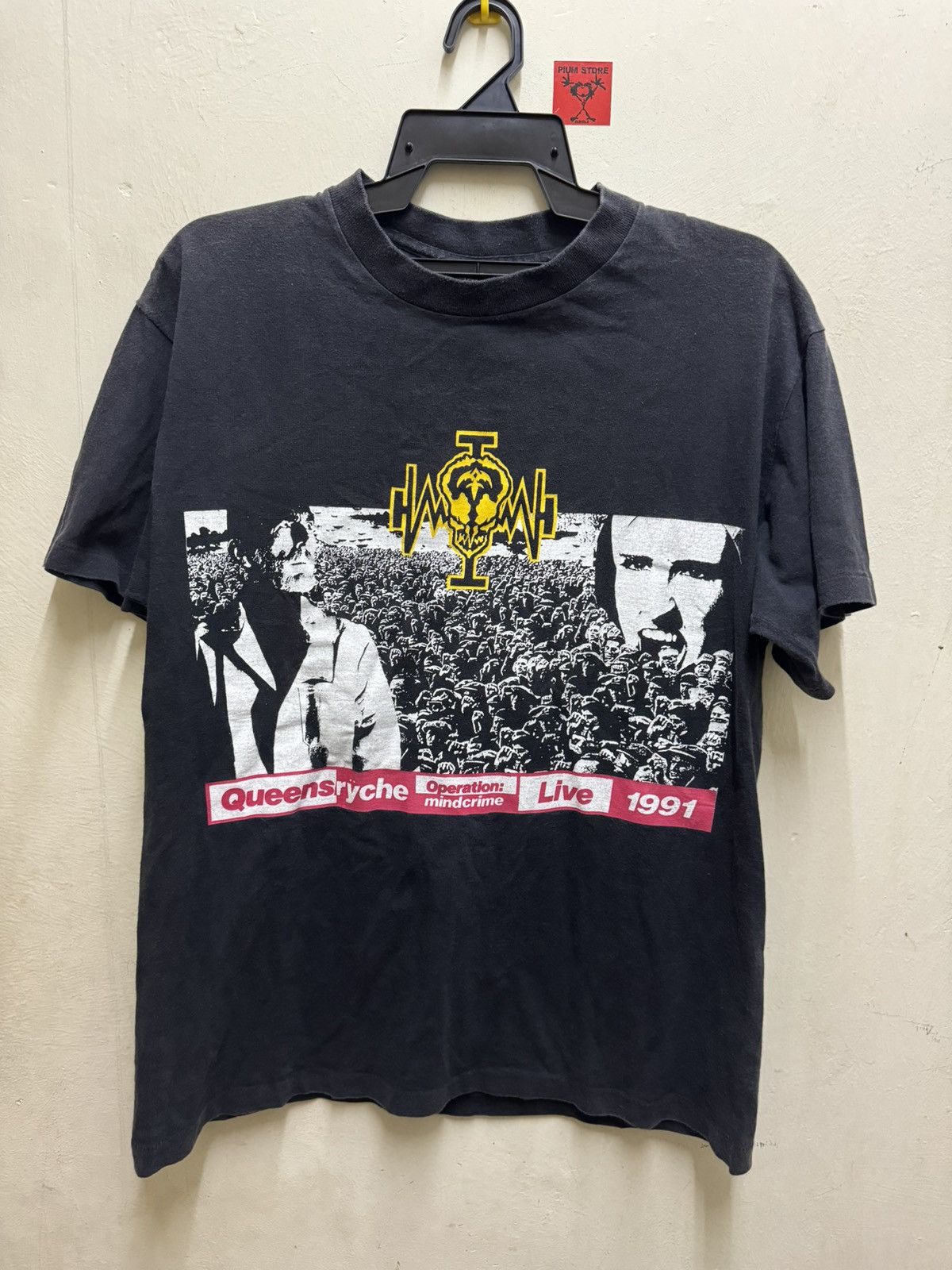 image of Rock Band x Tour Tee Vintage Queensryche in Black, Men's (Size Large)