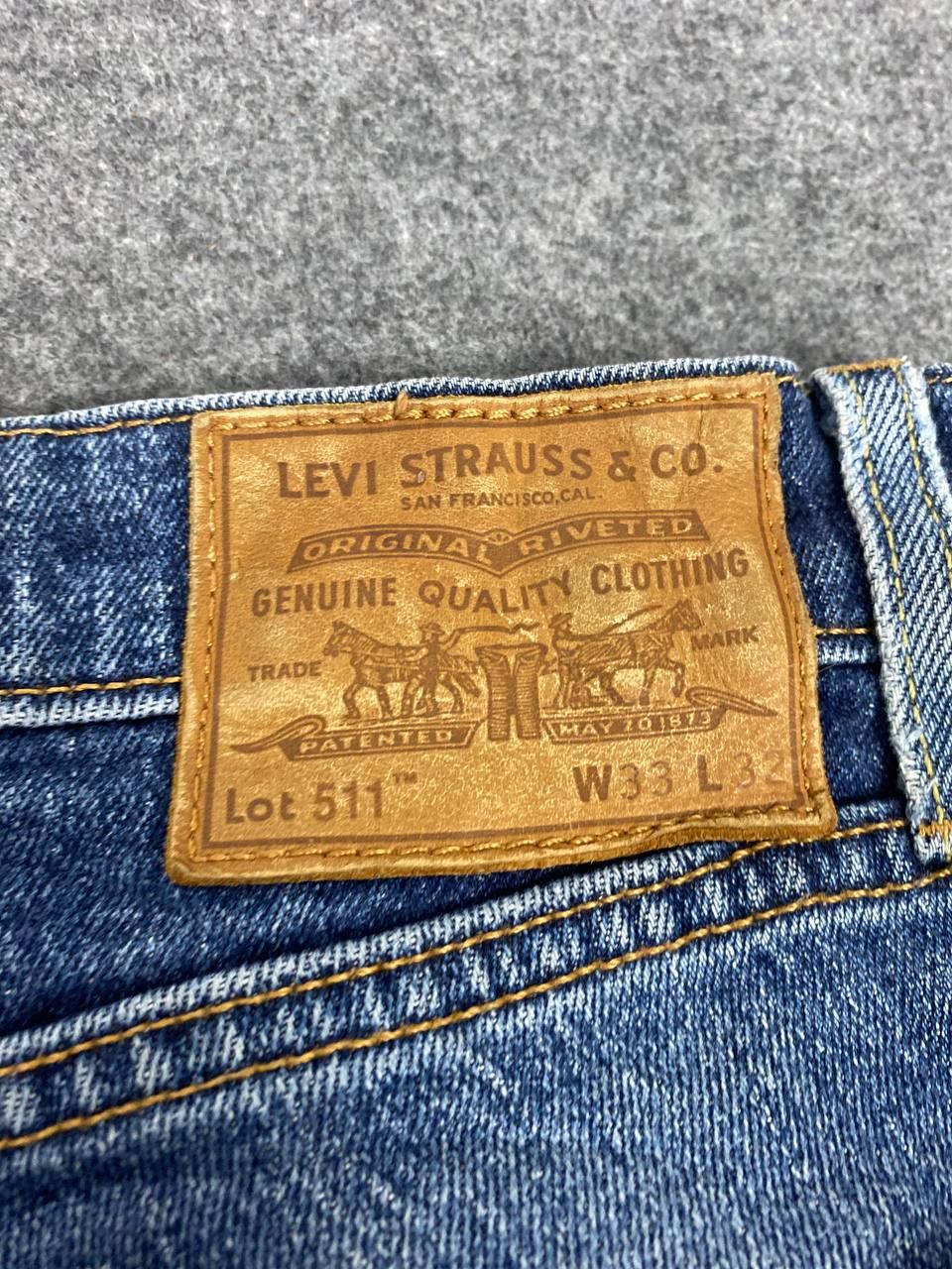 Levi's levis 511 premium big E distressed denim Size US 33 - 6 Thumbnail