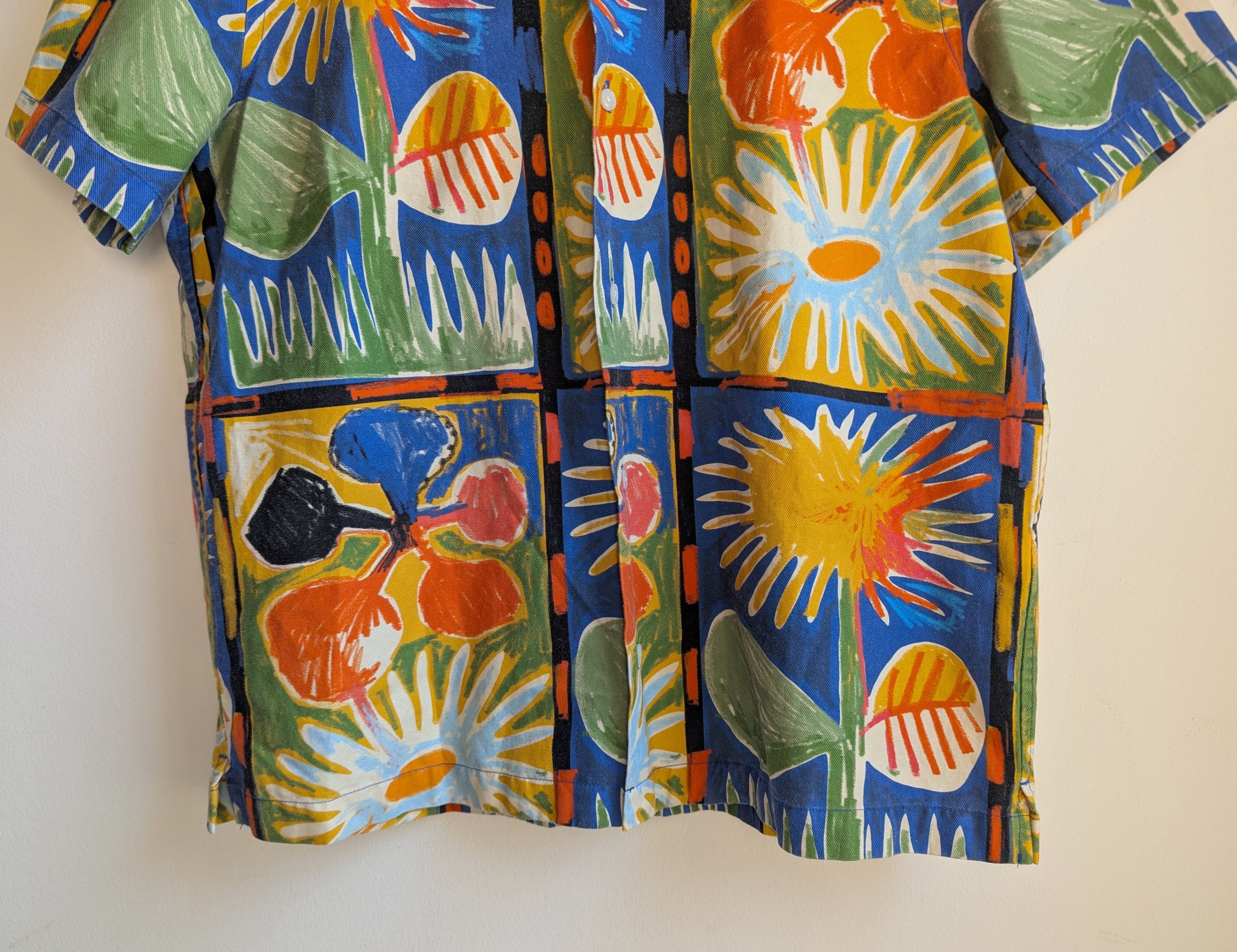 Saturdays NYC Hand-Drawn Flowers Camp Shirt Size US M / EU 48-50 / 2 - 5 Thumbnail