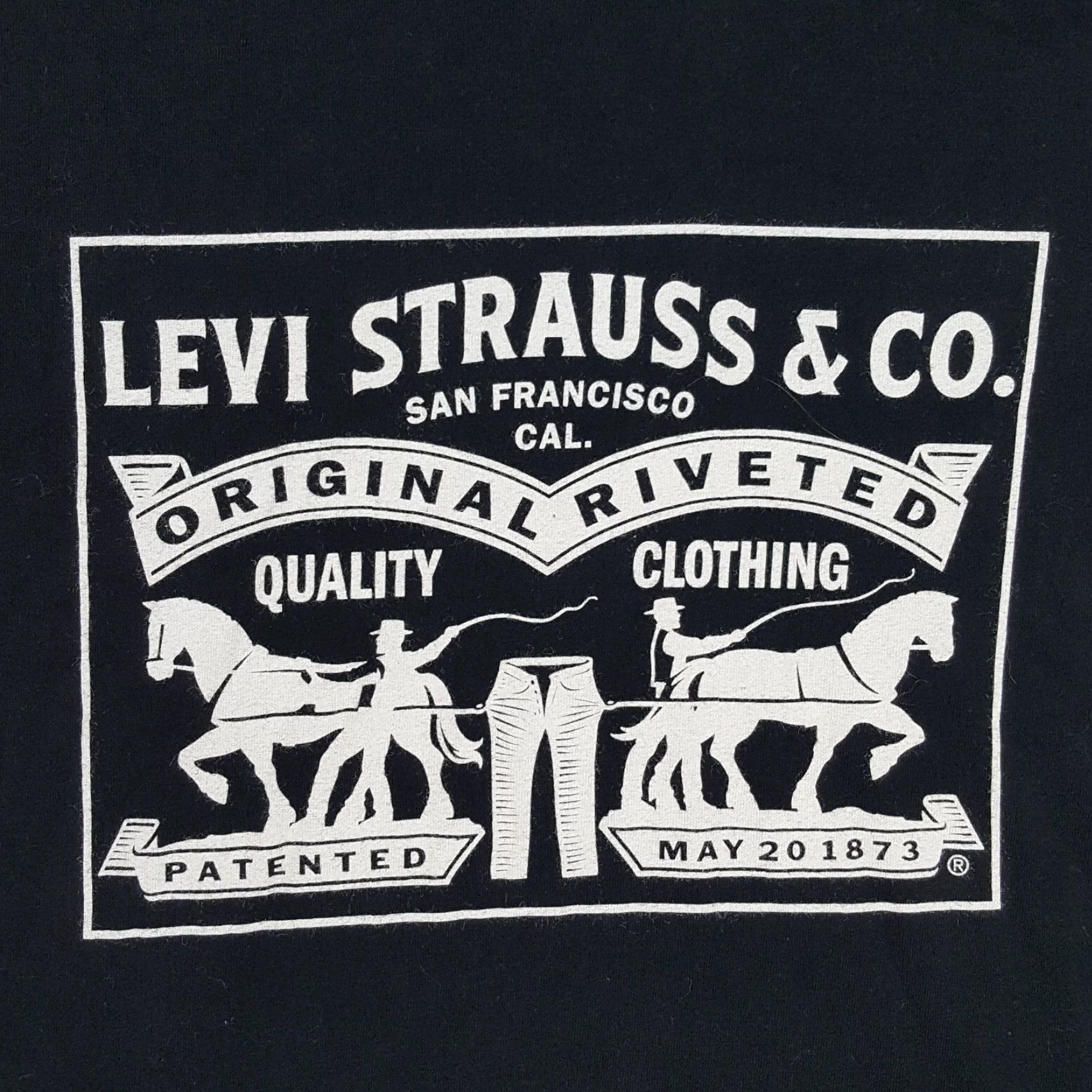 Levi's VINTAGE Levi's Cowboy T-Shirt Black Large Regular Fit Retro 90s 00s Mens Size US L / EU 52-54 / 3 - 2 Thumbnail