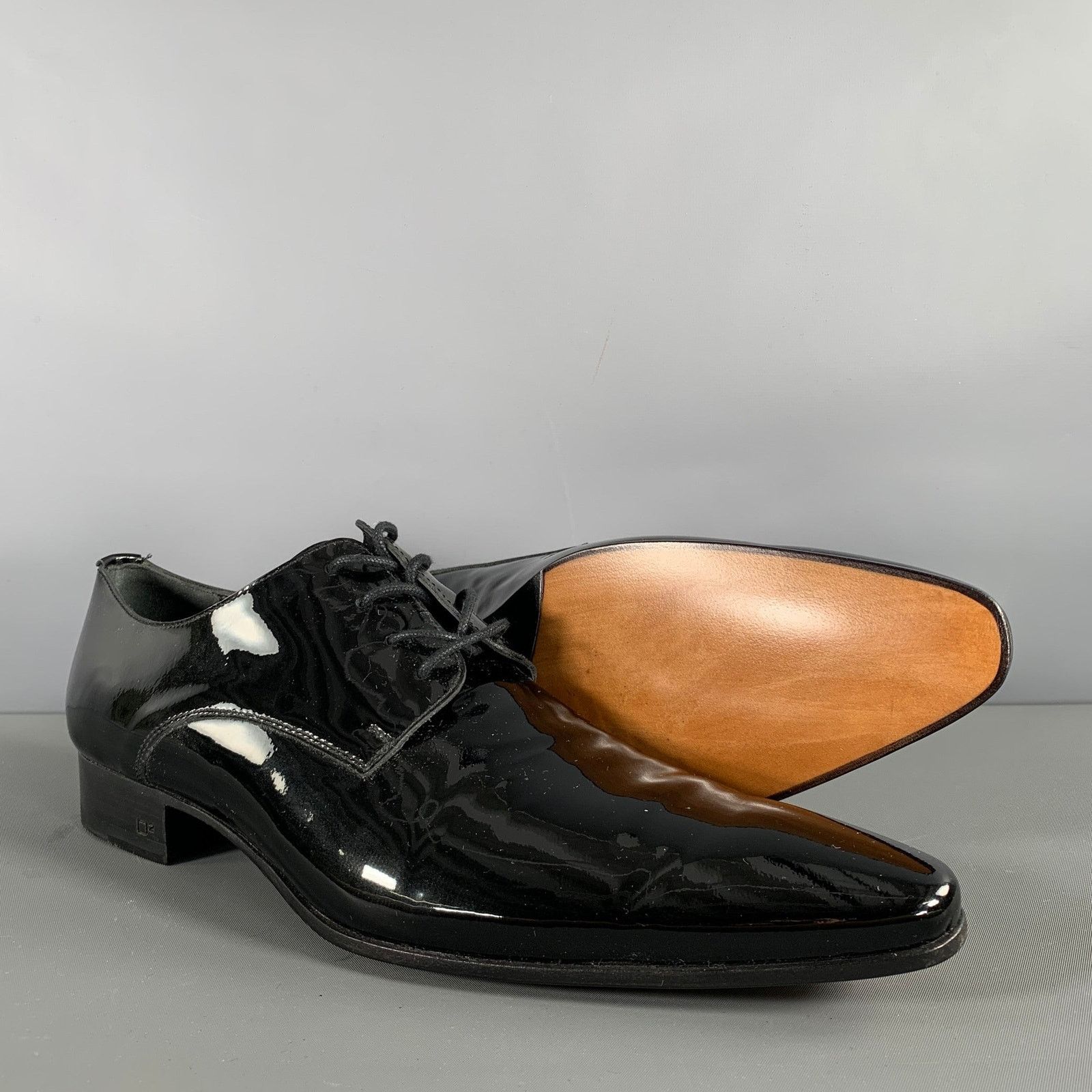 Dsquared2 DSQUARED2 Size 9.5 Black Solid Leather Lace Up Lace Up Shoes Size US 9.5 / EU 42-43 - 5 Thumbnail
