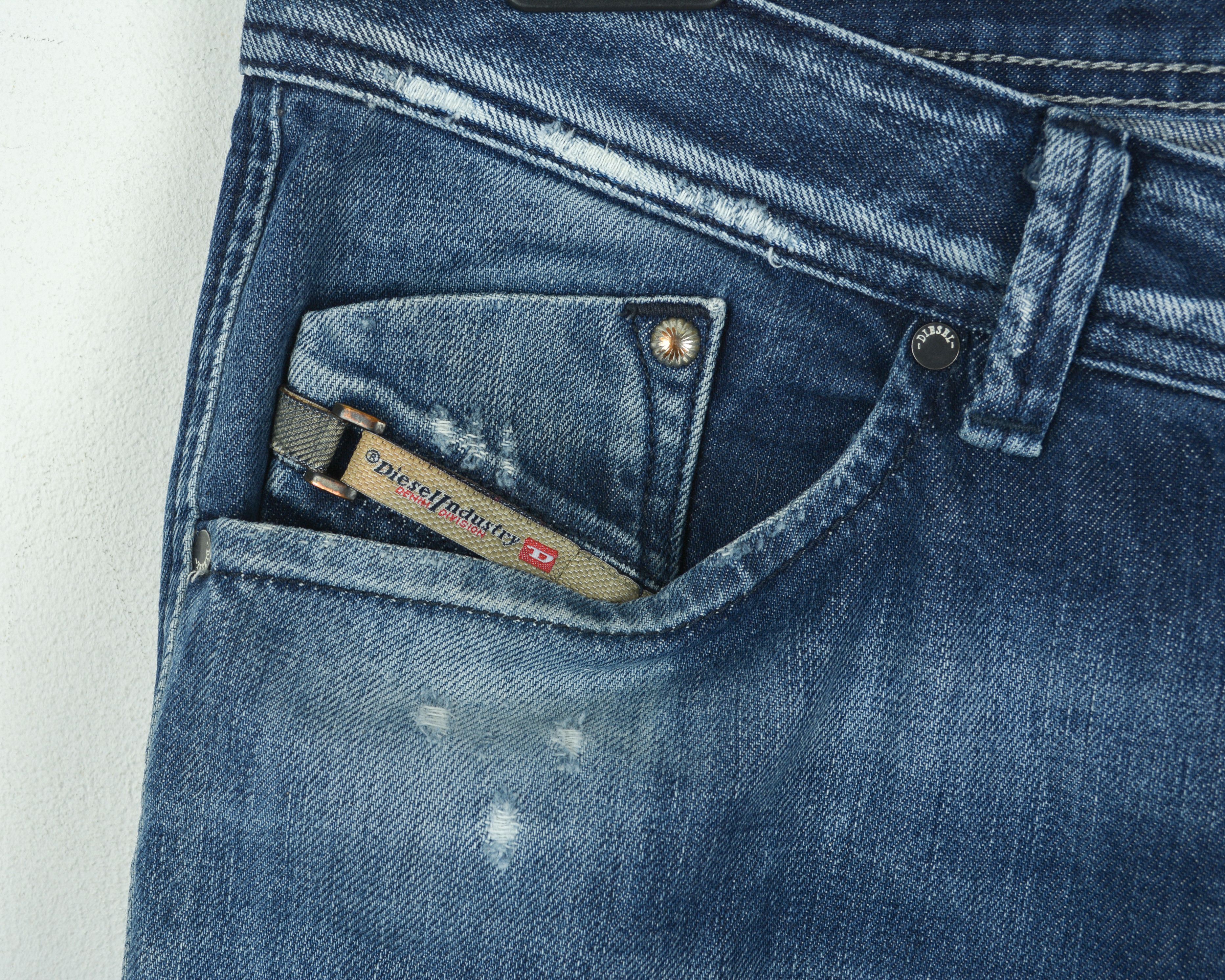 Diesel Darron Mens W33 L30 Regular Slim Tapered Jeans Denim Pants Size US 33 - 3 Thumbnail