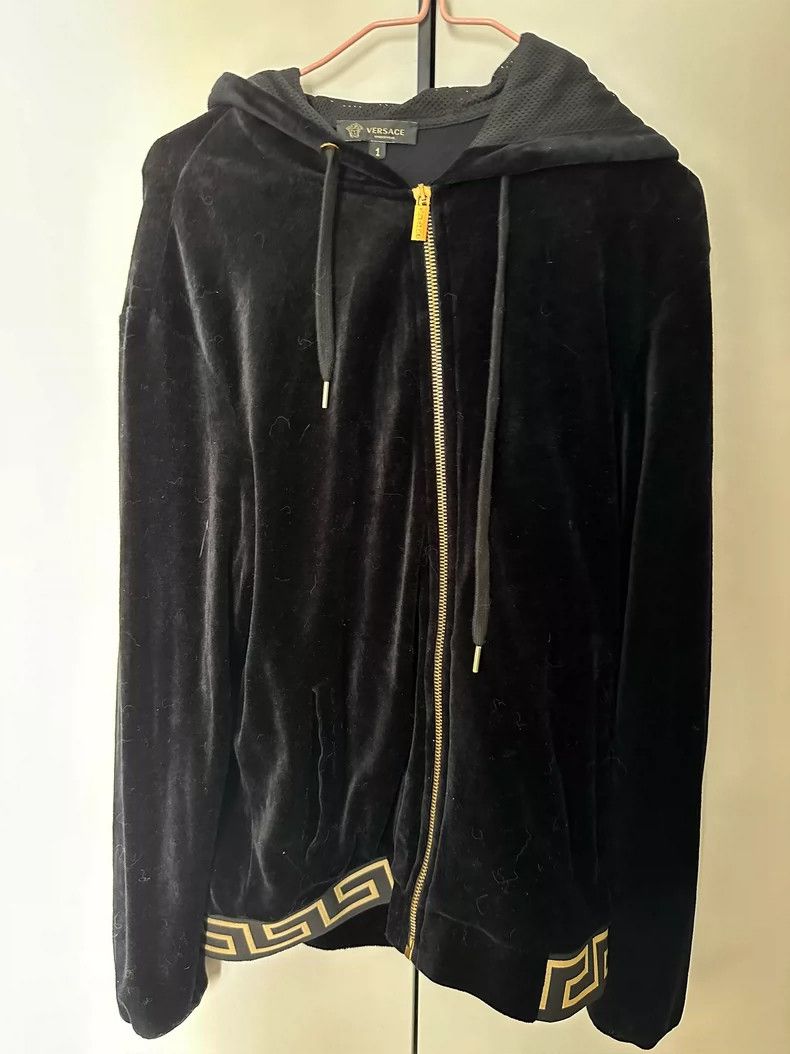 Versace Versace Black casual velvet set Size S / US 4 / IT 40 - 1 Thumbnail