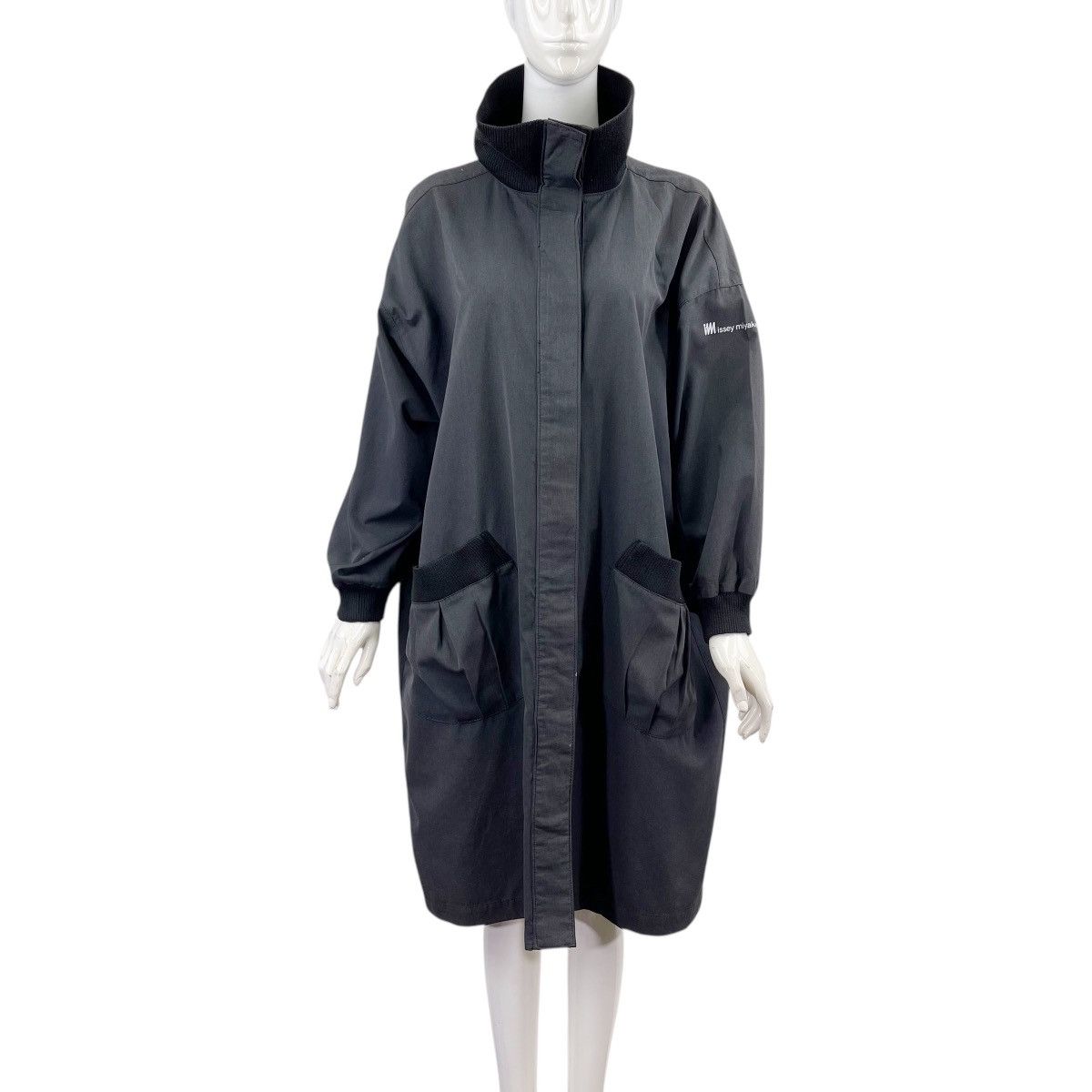 Issey Miyake Im Issey Miyake Black Cotton Coat Size L / US 10 / IT 46 - 3 Thumbnail