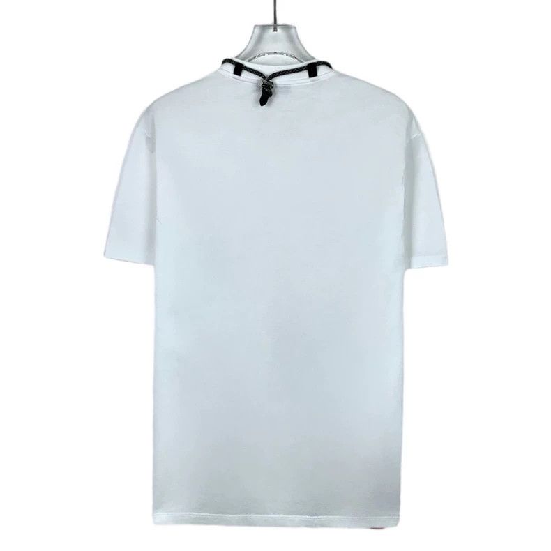 Prada PradaWhite triangle label hanging neck bag cotton round-nec Size US S / EU 44-46 / 1 - 2 Thumbnail