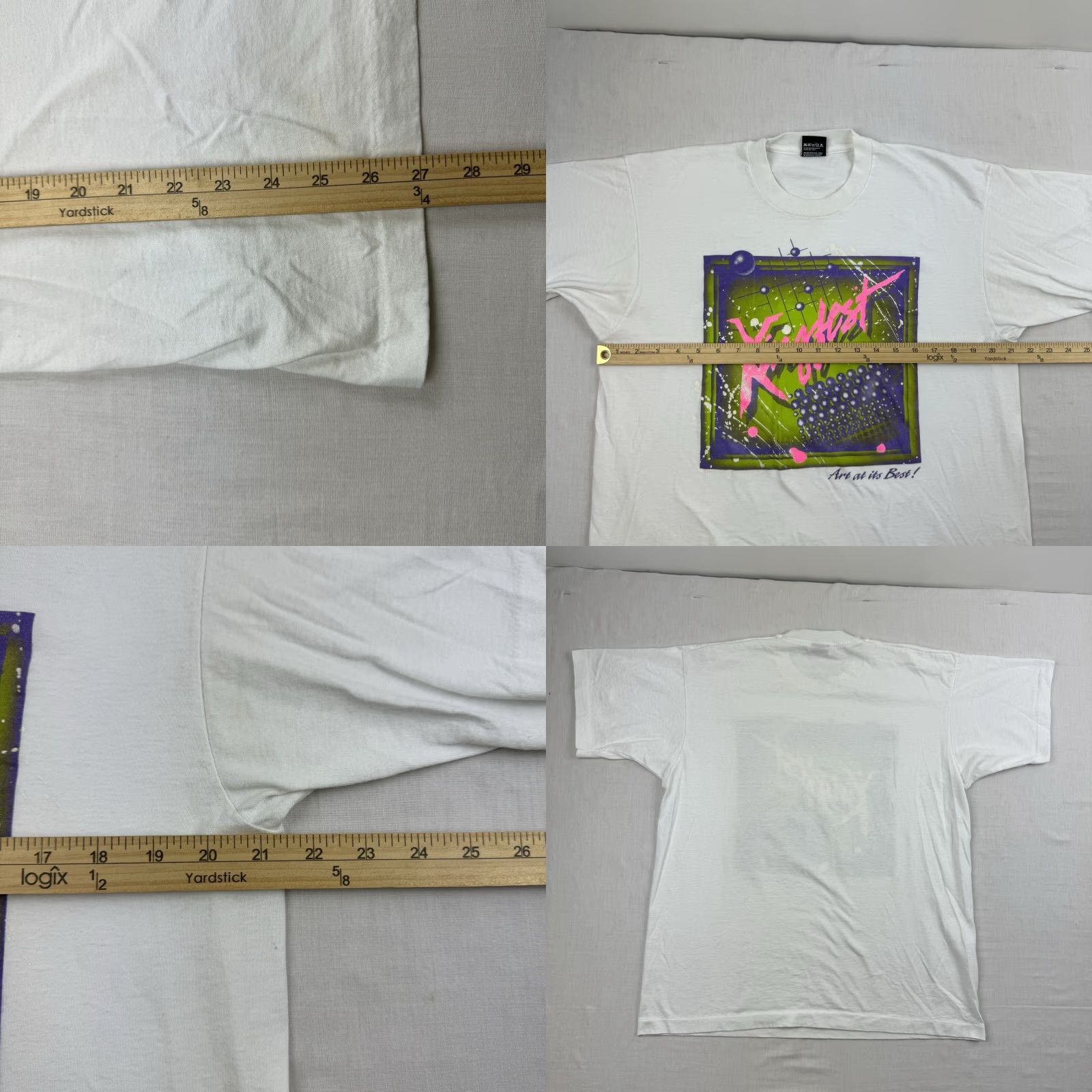 Vintage VINTAGE Screen Stars Kingfest T-Shirt Adult XL White Music Festival Christian 90s Mens Size US XL / EU 56 / 4 - 8 Thumbnail