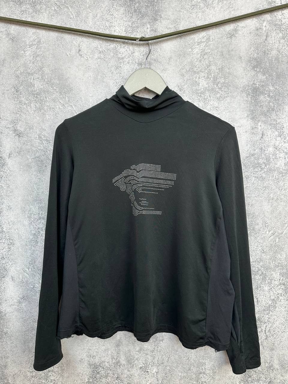Versace Versace Sport Vintage Turtleneck Top with Rhinestone Medusa Size S / US 4 / IT 40 - 1 Thumbnail