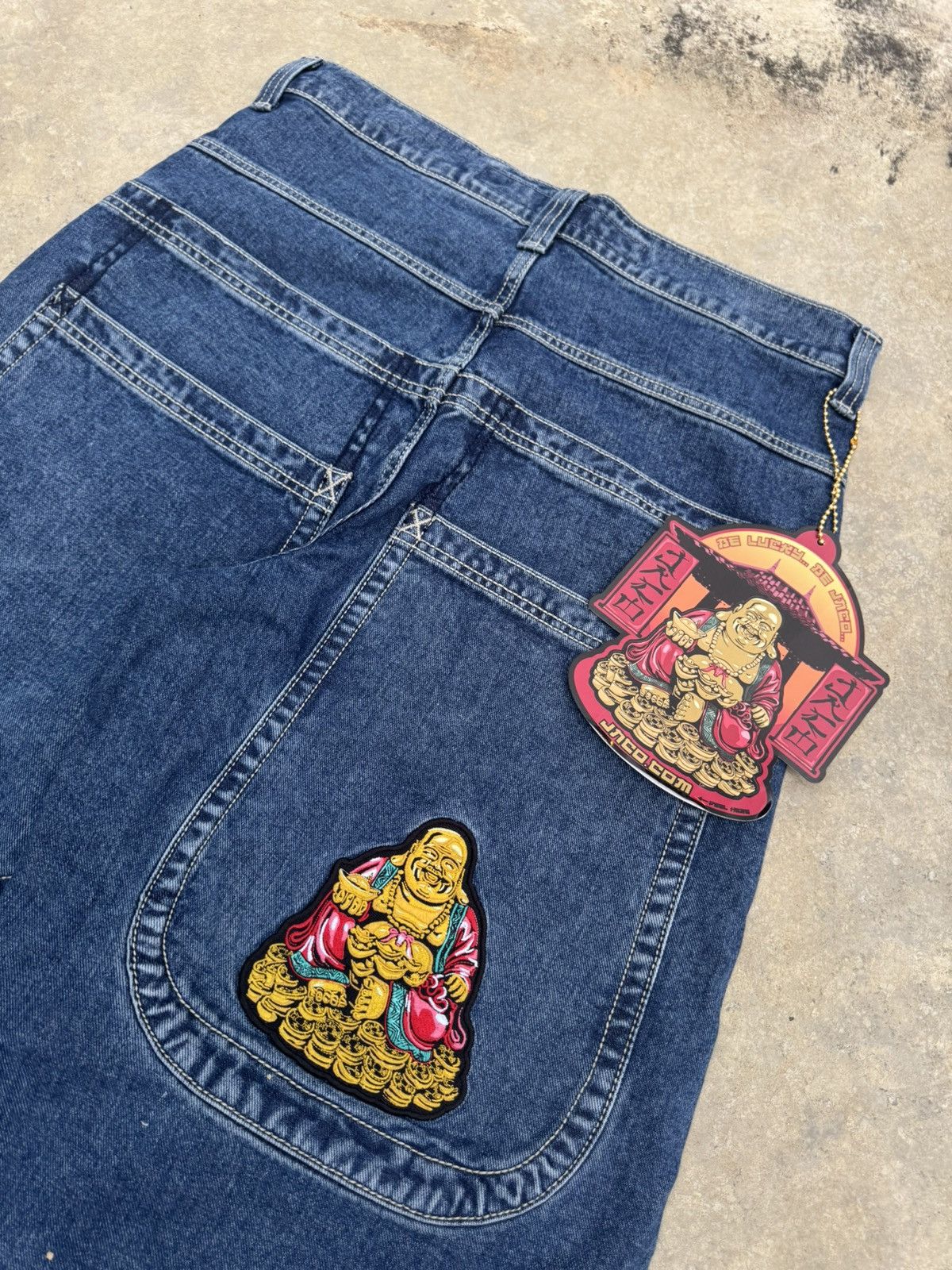 JNCO JNCO BRAND NEW BUDDHA JEANS WIDELEG 2025 Size US 37 - 3 Thumbnail