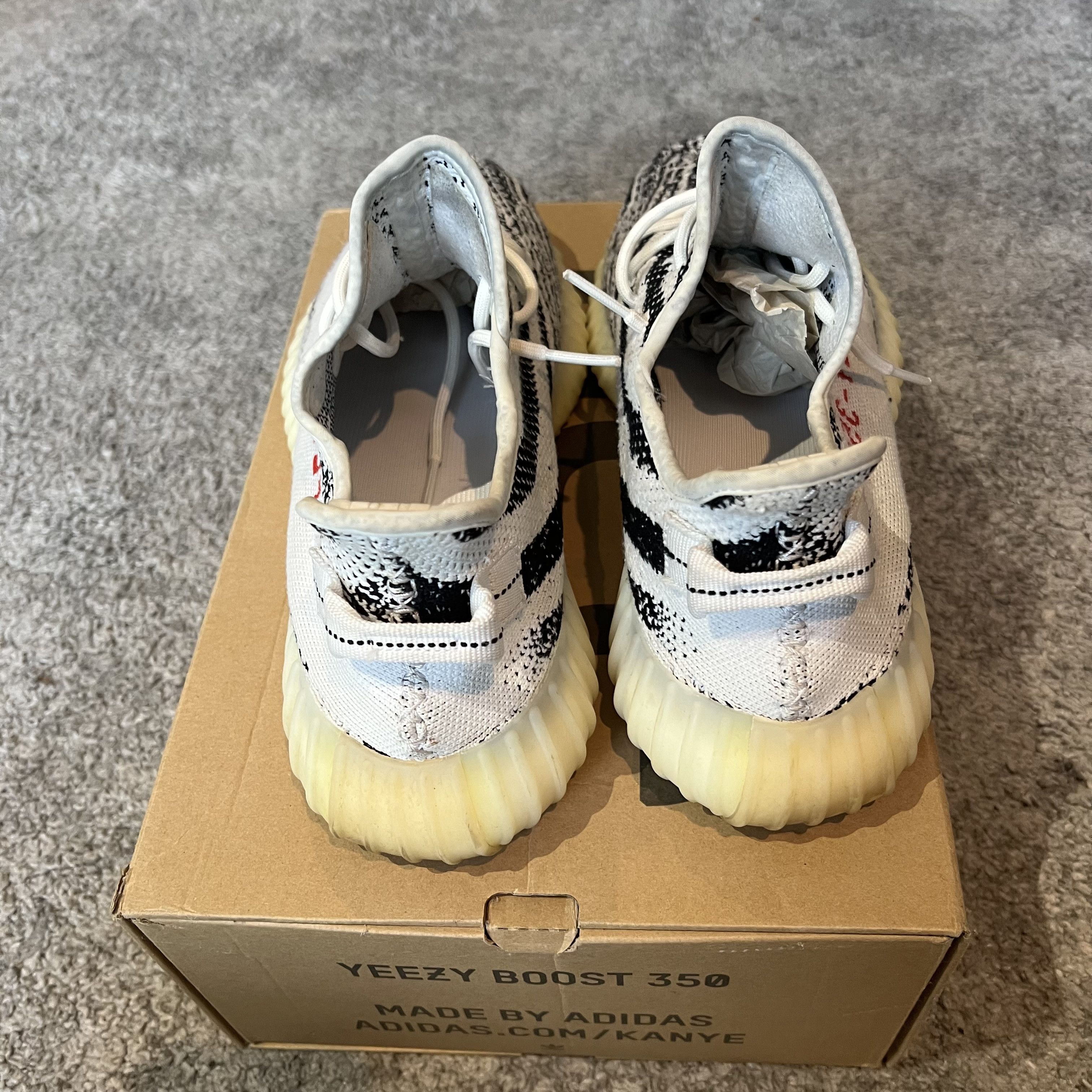 Adidas Yeezy Boost 350 V2 Zebra Size US 14 / EU 47 - 4 Thumbnail